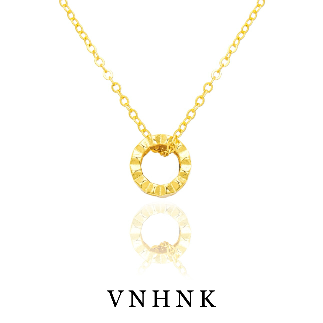 坠链均925银合成锆石 美可儿   B228   金色（47cm) 简约气质项链