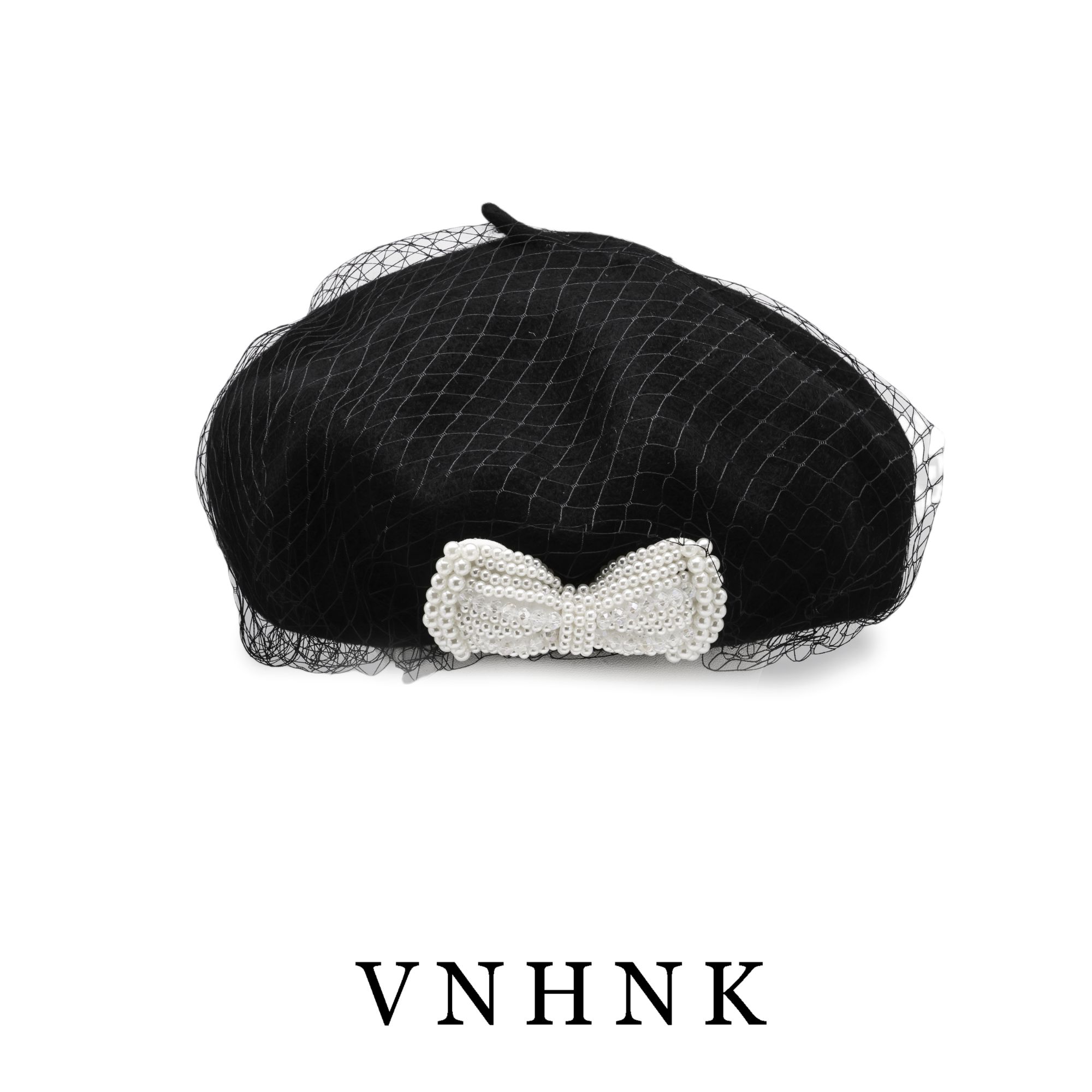 美可儿  Q101     黑色气质小众时尚百搭帽子