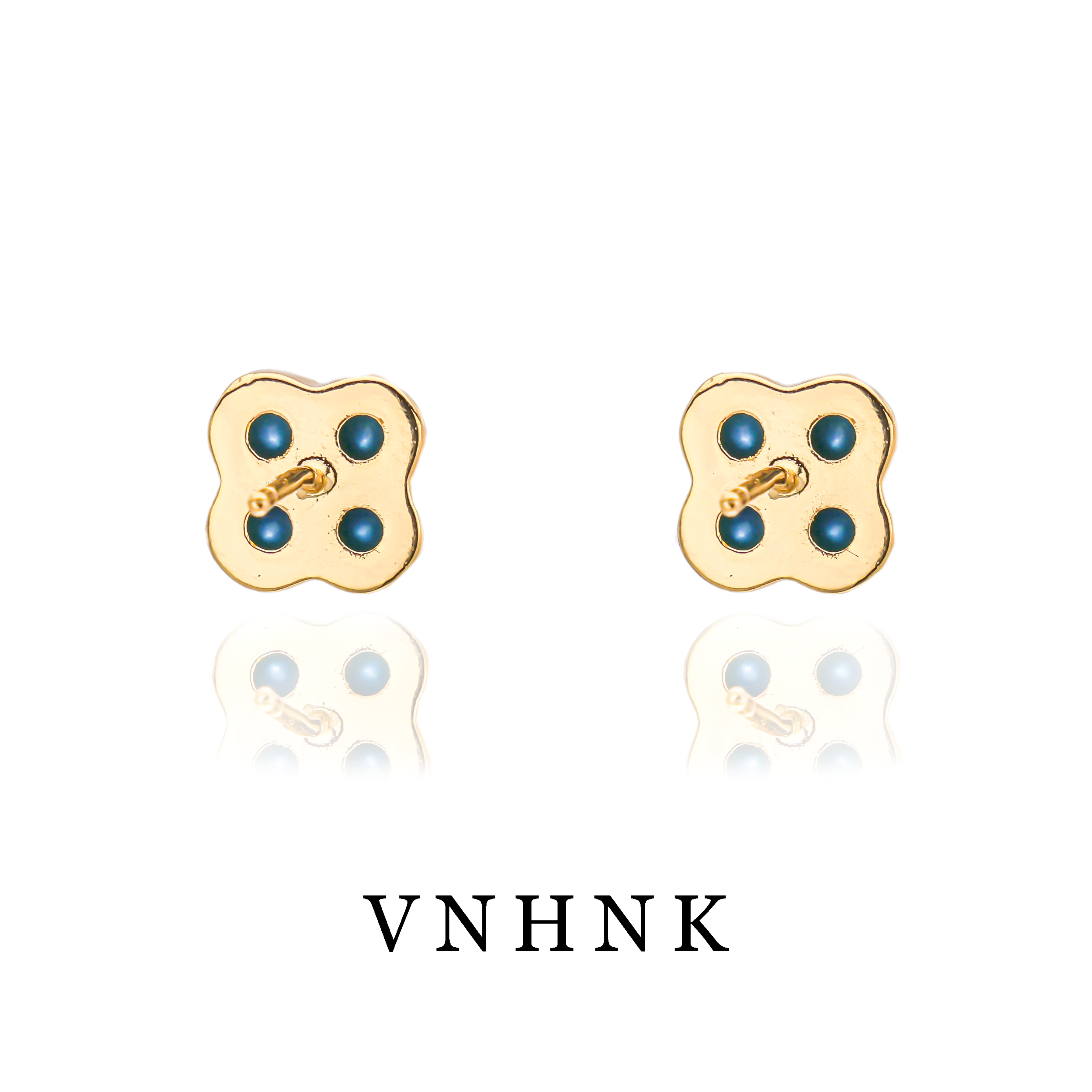 铜合金合成锆石耳饰 美可儿   D454   金色时尚气质百搭耳环