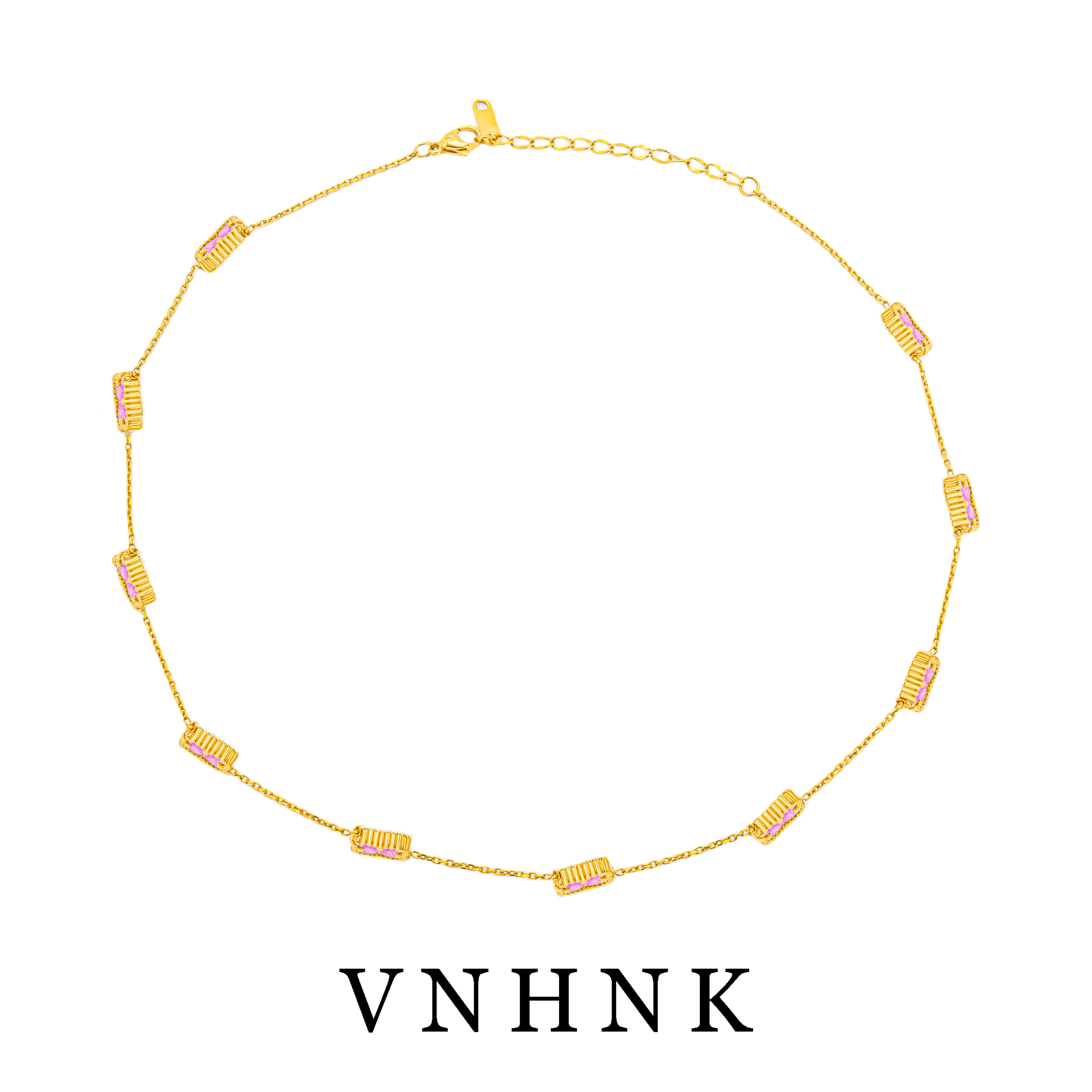 钛钢贝壳项链 美可儿   G525   金色（49cm）气质百搭项链