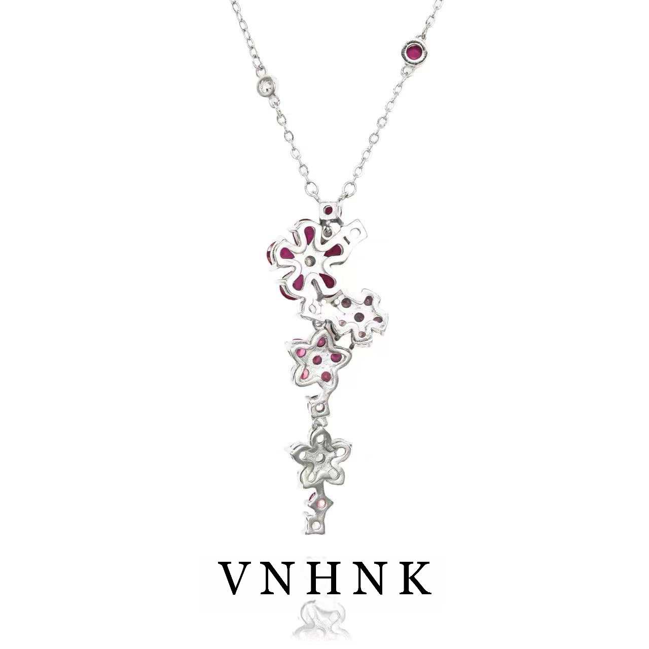 铜合金合成锆石项链 美可儿   B429   银色（50cm）气质小众项链