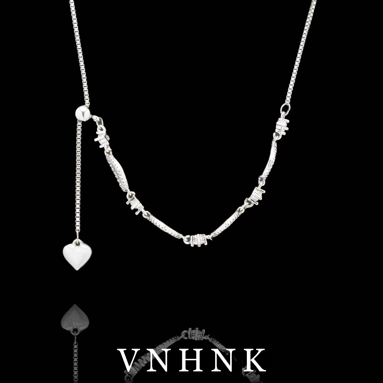 铜合金项链 美可儿     B388     银色（51cm）时尚气质项链