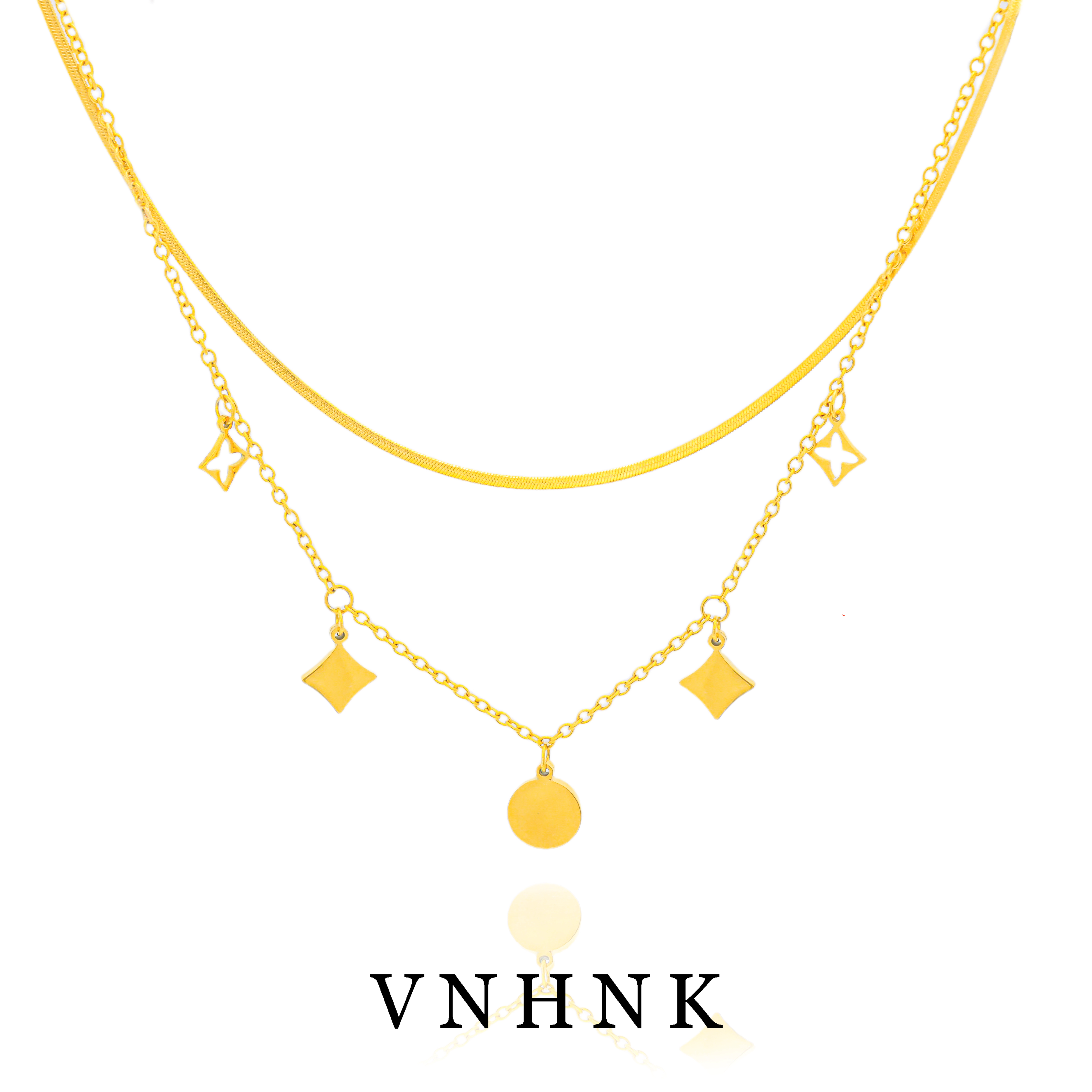 钛钢项链 美可儿   M599    金色(43cm)时尚气质项链