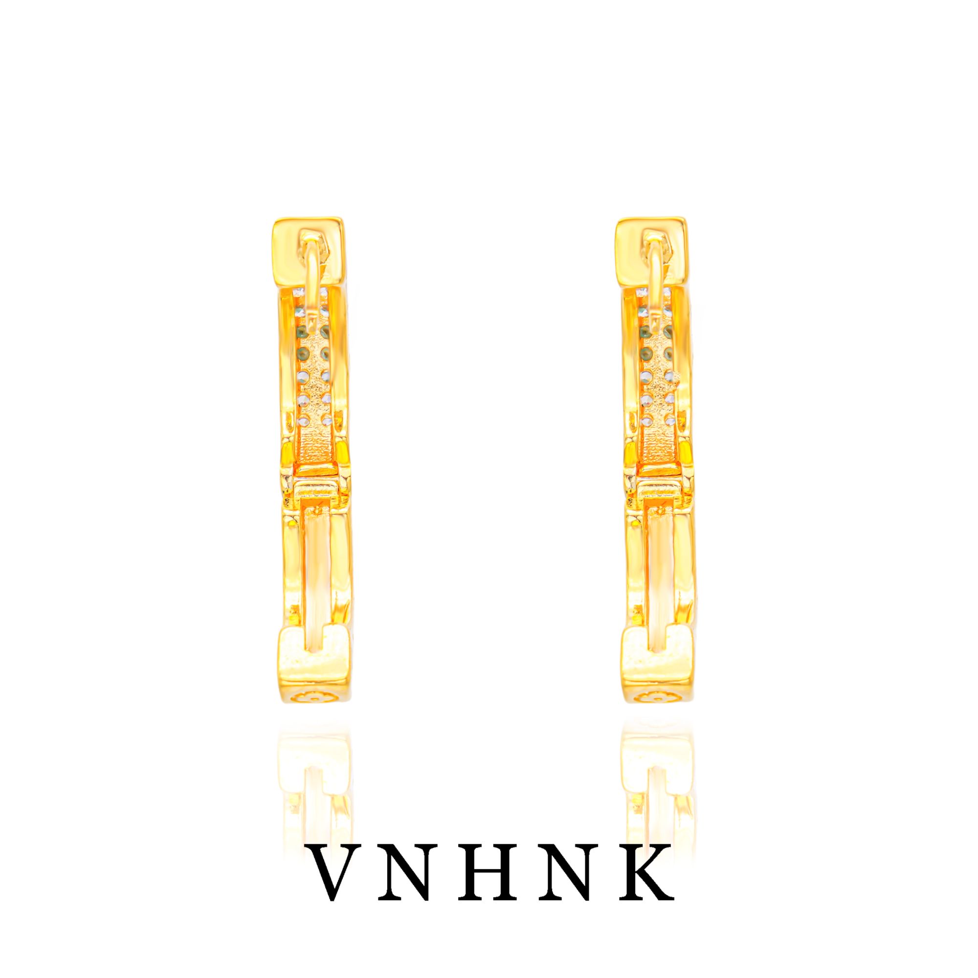 铜合金耳饰 美可儿  D366    金色时尚气质耳环