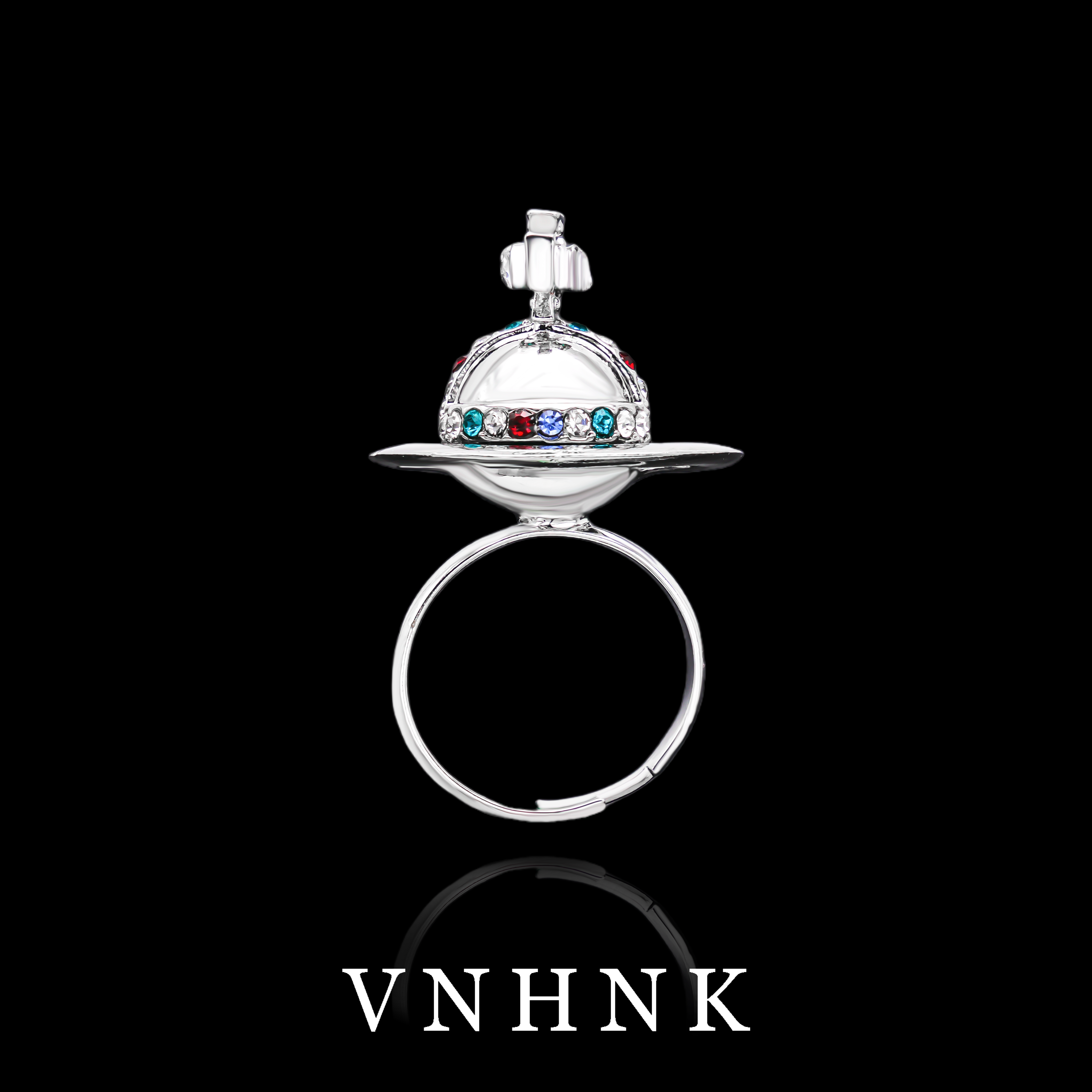 铜合金合成锆石戒指 美可儿  K235  银色时尚气质戒指