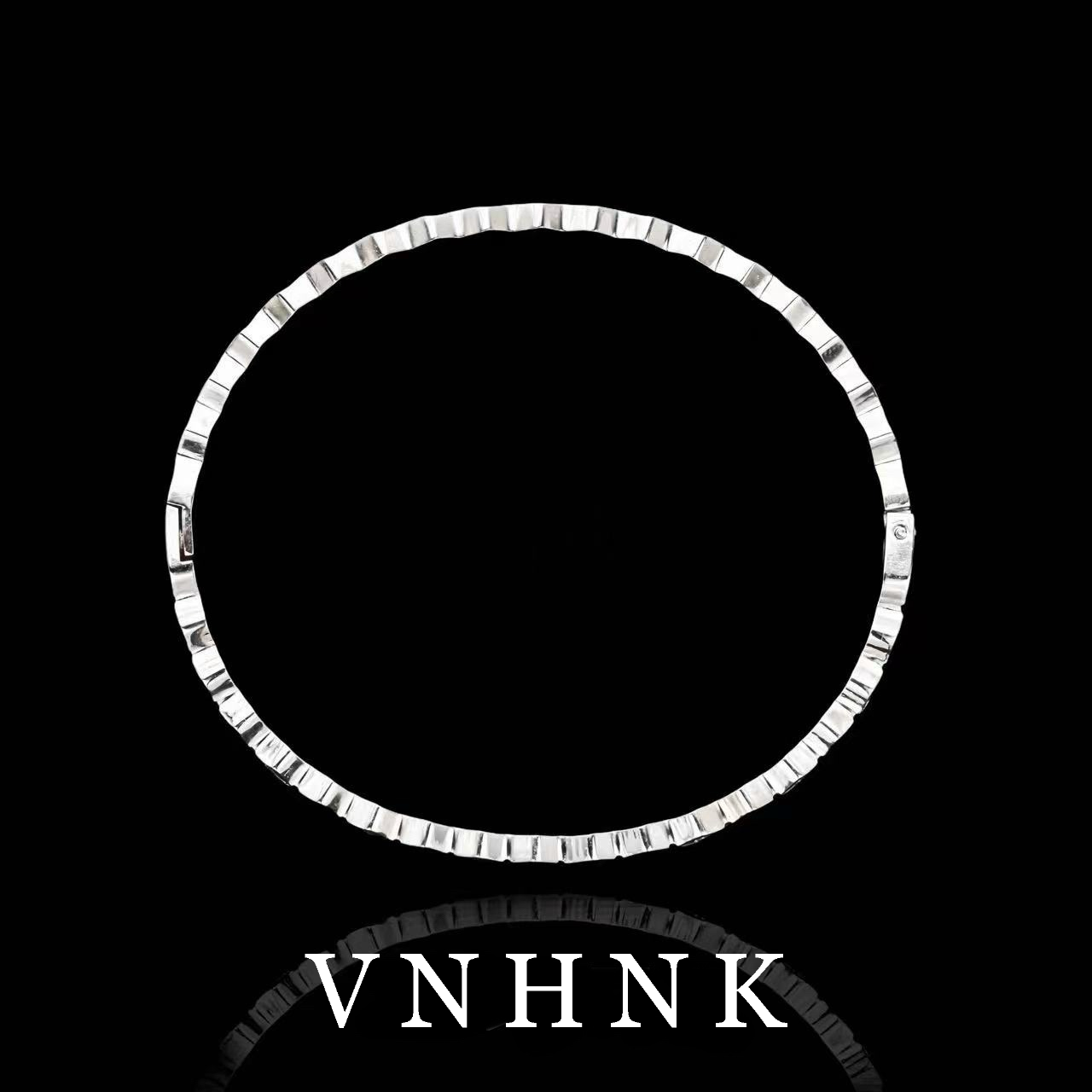 不锈钢合成锆石手镯 美可儿   G640    银色(56x58mm)时尚手镯