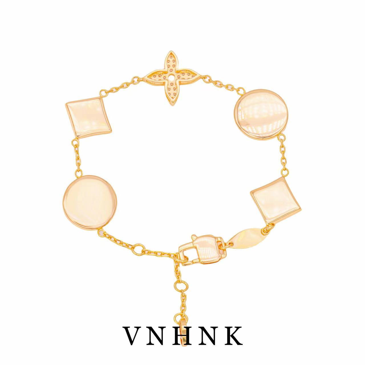 铜合金合成锆石手链 美可儿   C356   （20cm）玫瑰色时尚气质手链