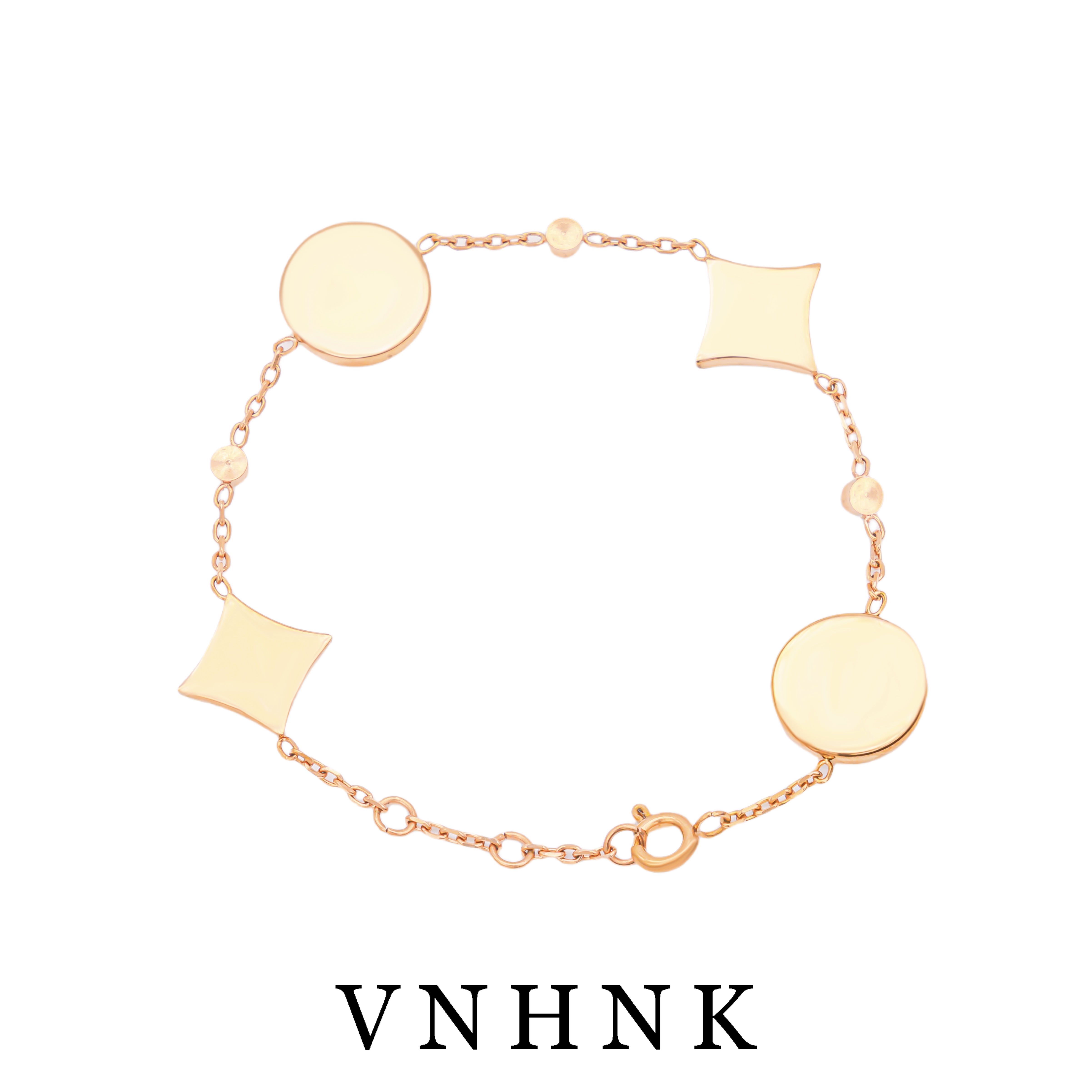 钛钢合成锆石手链 美可儿   S422  玫瑰色（19cm）简约气质手链