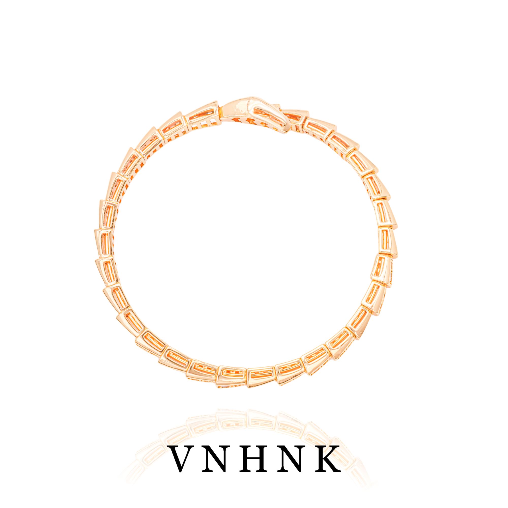 铜合金合成锆石手镯 美可儿   F516   玫瑰色(60x60mm)时尚手镯