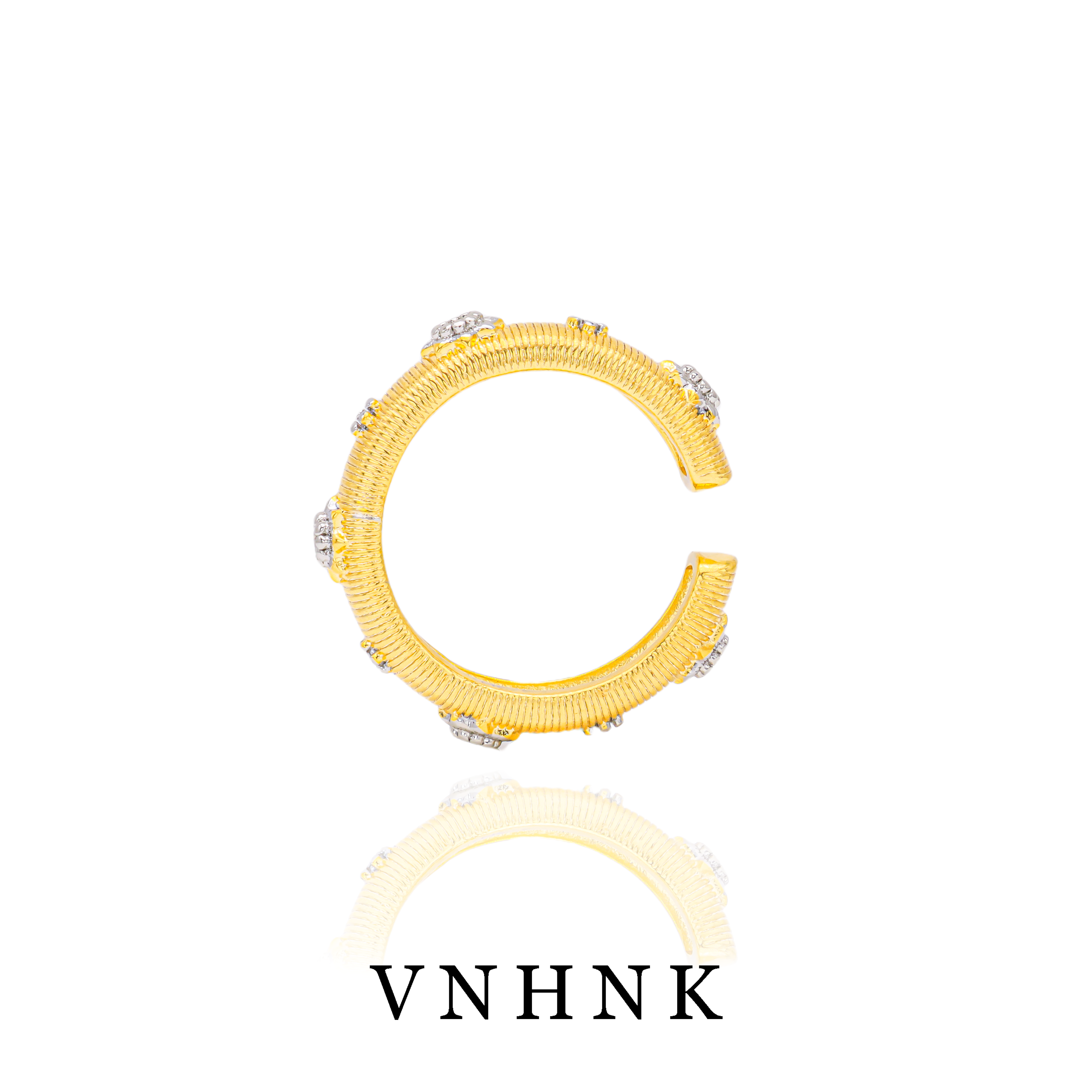 铜合金合成锆石戒指 美可儿   M174   金色时尚气质百搭戒指