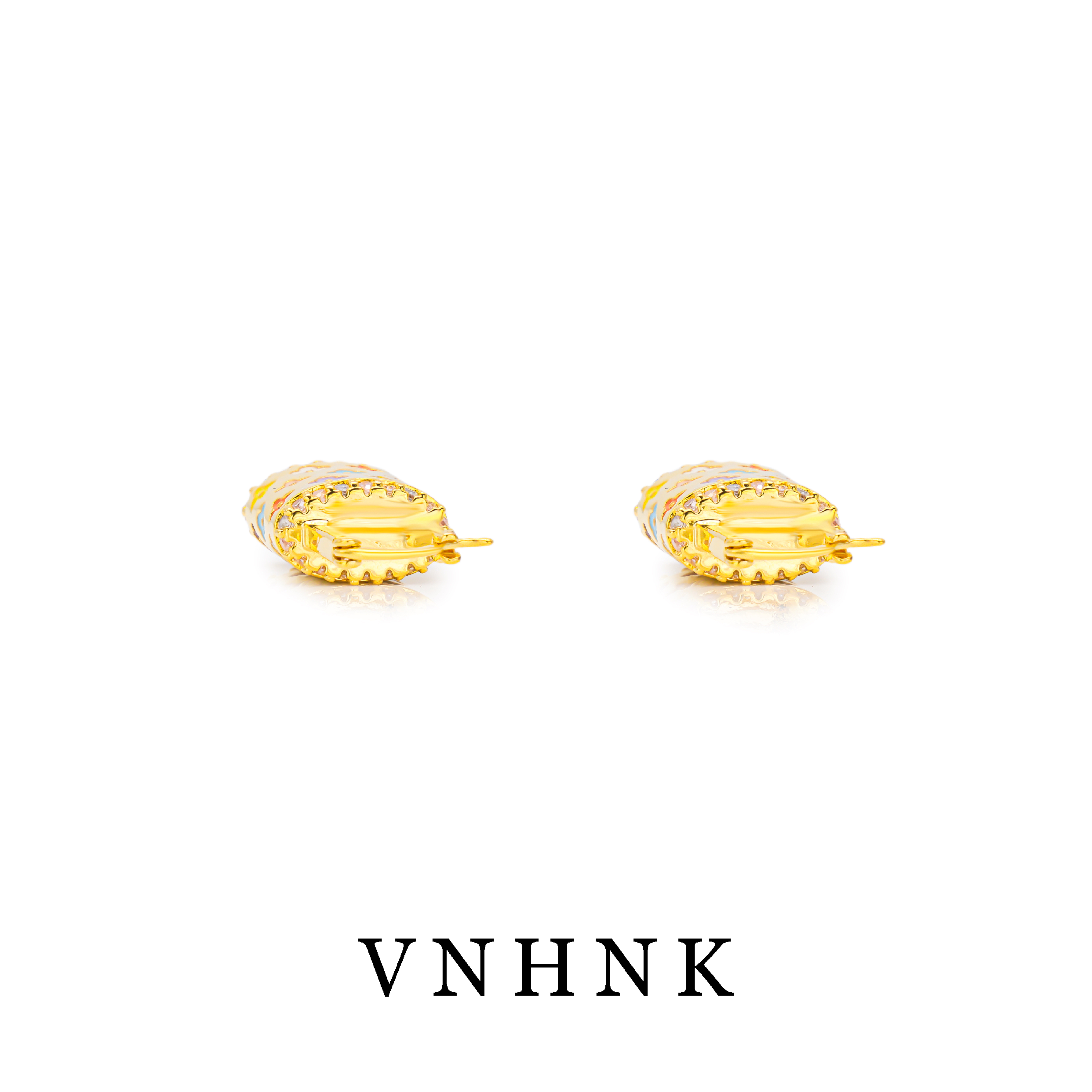 铜合金合成锆石耳饰 美可儿   G426   金色时尚气质百搭耳环