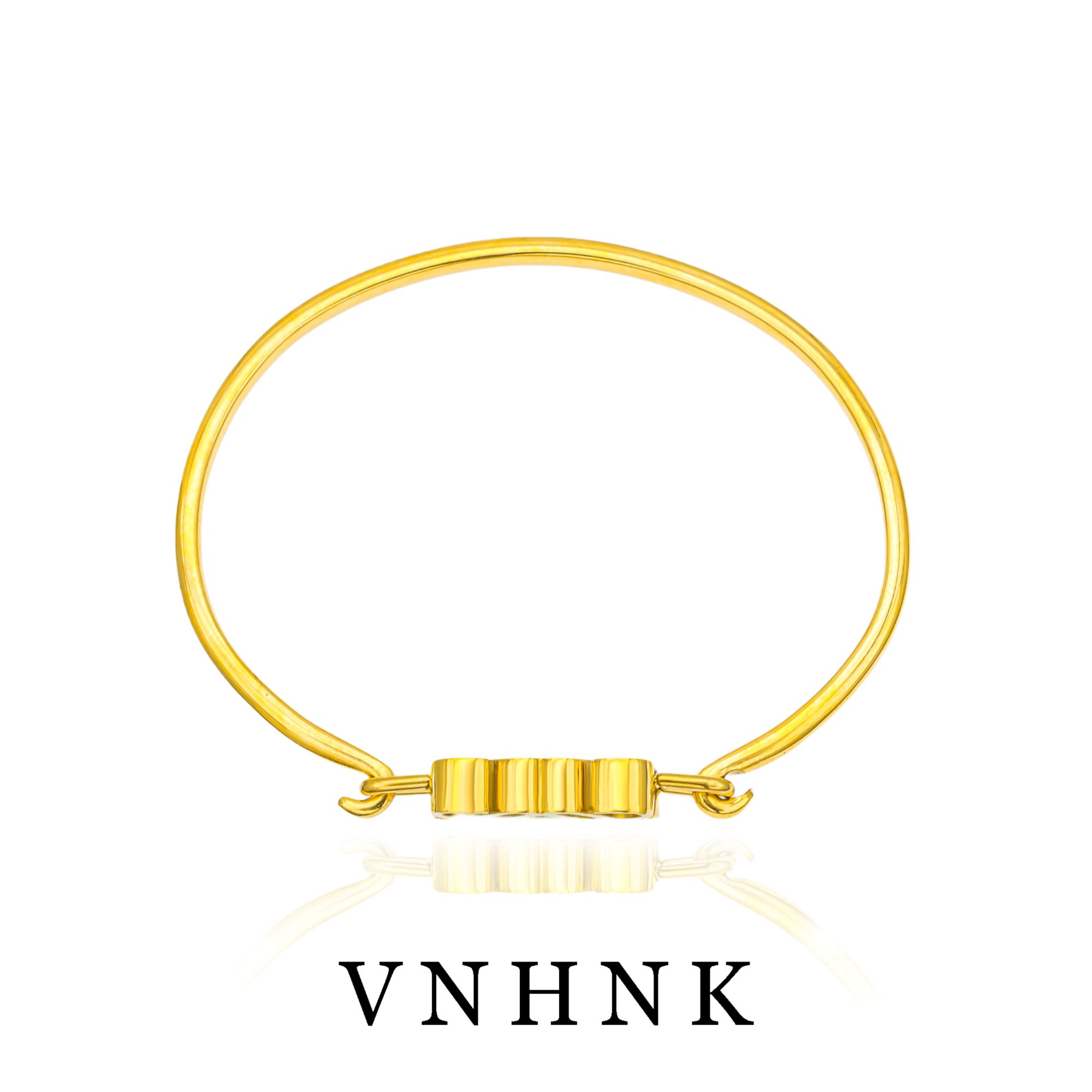 钛钢手镯 美可儿  H78     金色(50✖️60mm)时尚个性百搭手镯