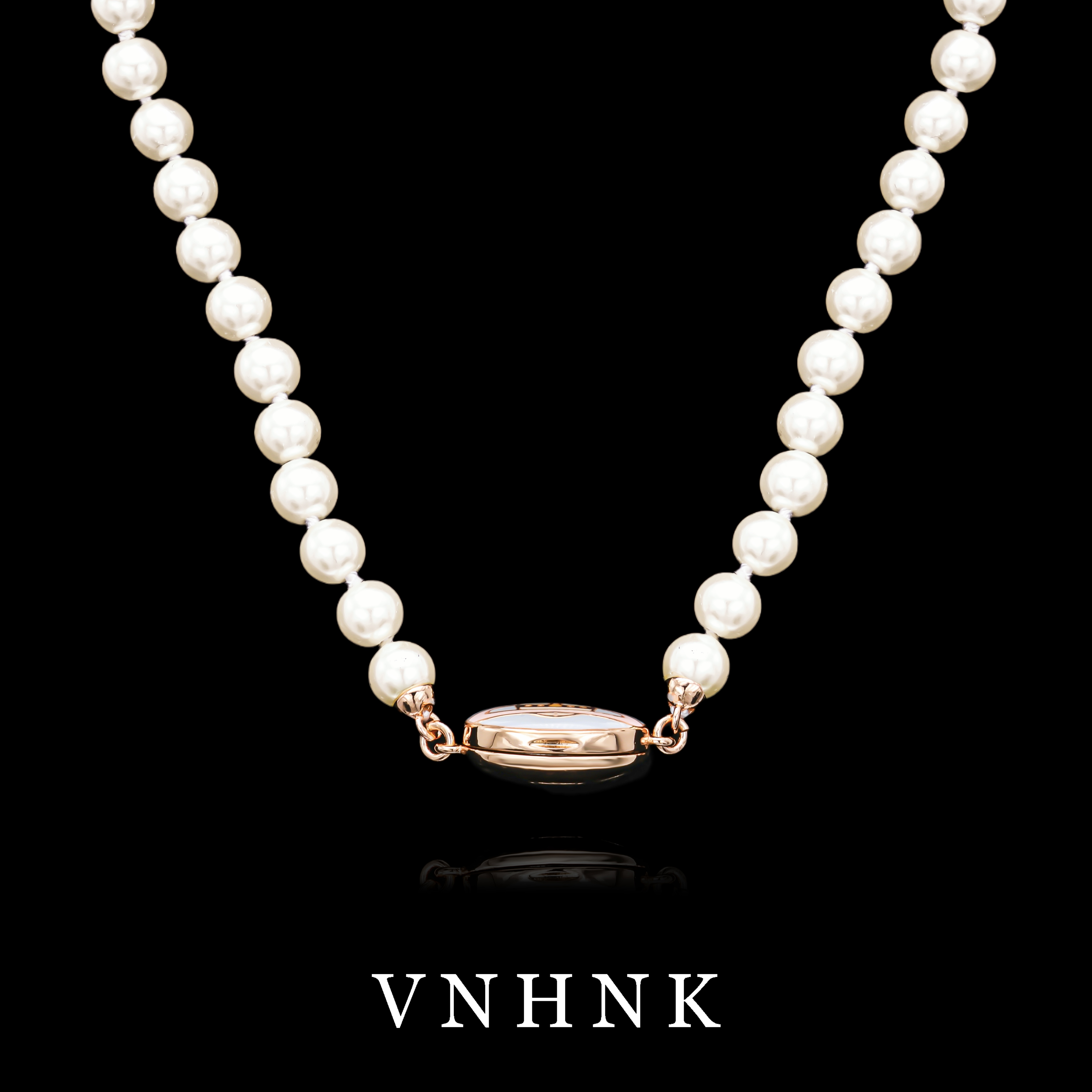 铜合金仿珍珠项链 美可儿   E609   白色（40cm6mm）百搭项链预售