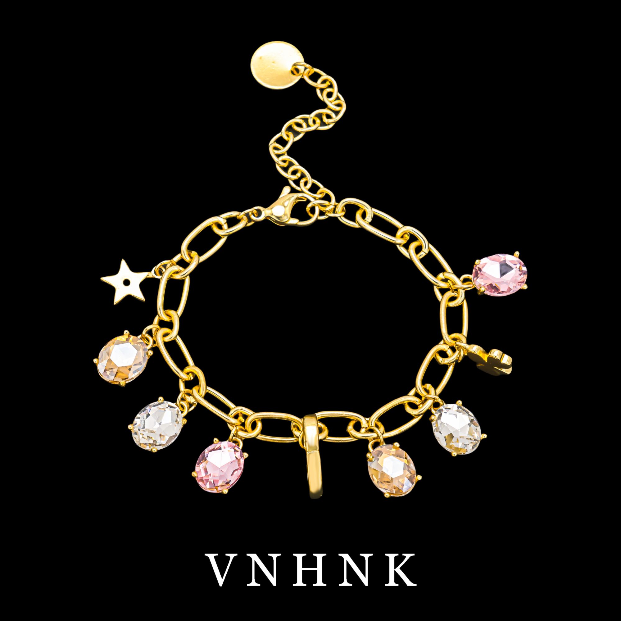 铜合金合成锆石手链 美可儿  T1223  金色(21cm)时尚气质手链