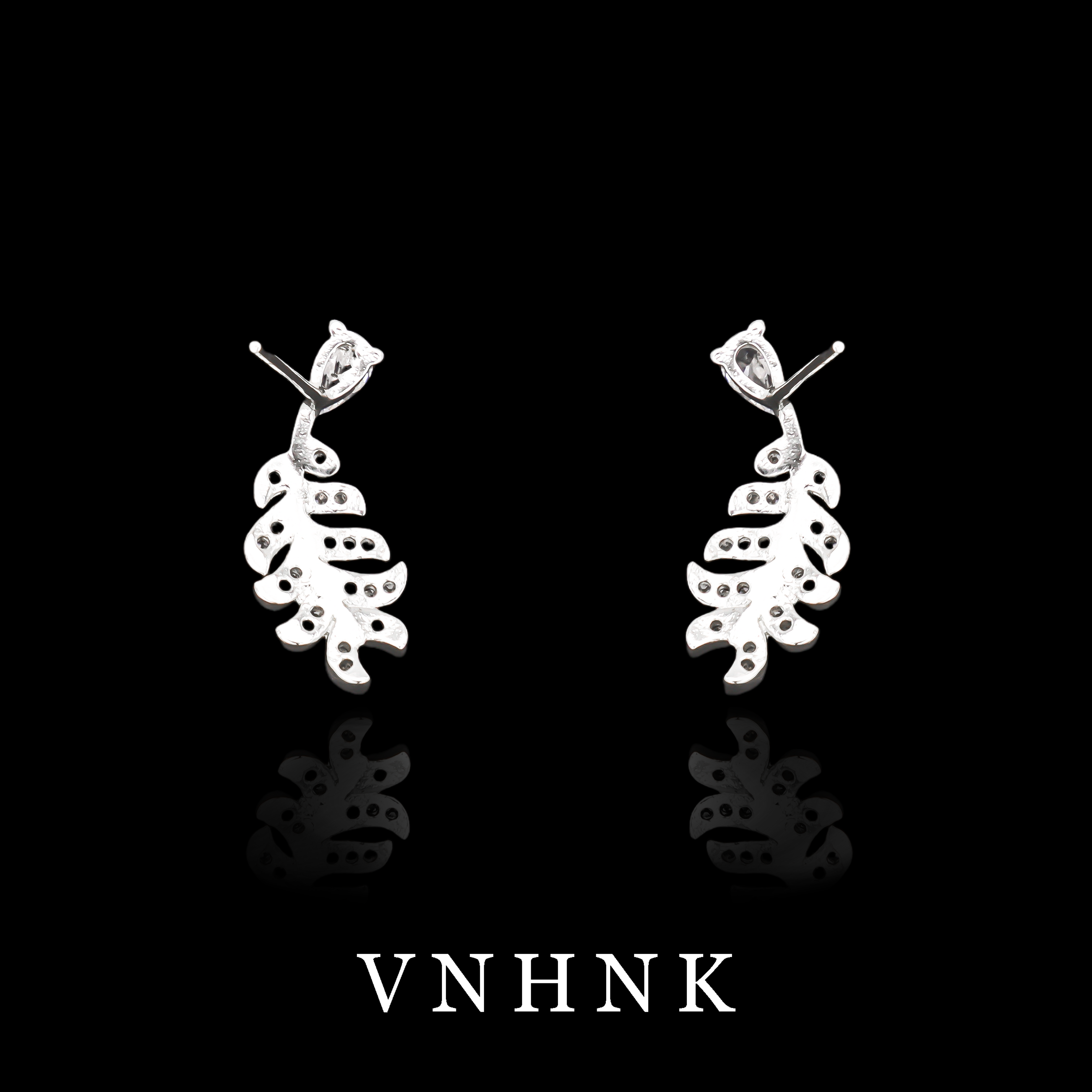 铜合金合成锆石耳饰 美可儿   R373   银色时尚气质百搭耳环