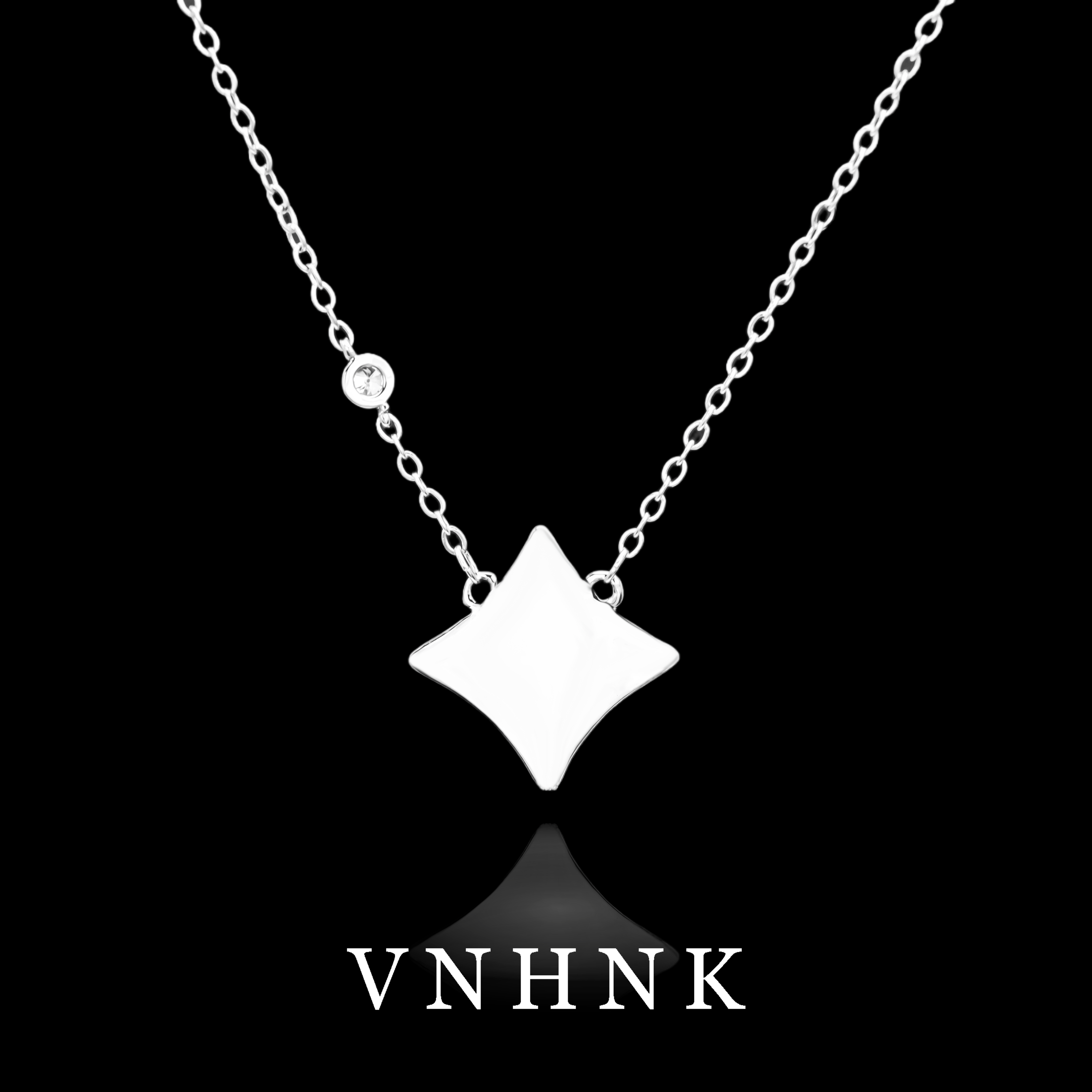 铜合金合成锆石项链 美可儿   C243   银色(50cm)时尚气质项链