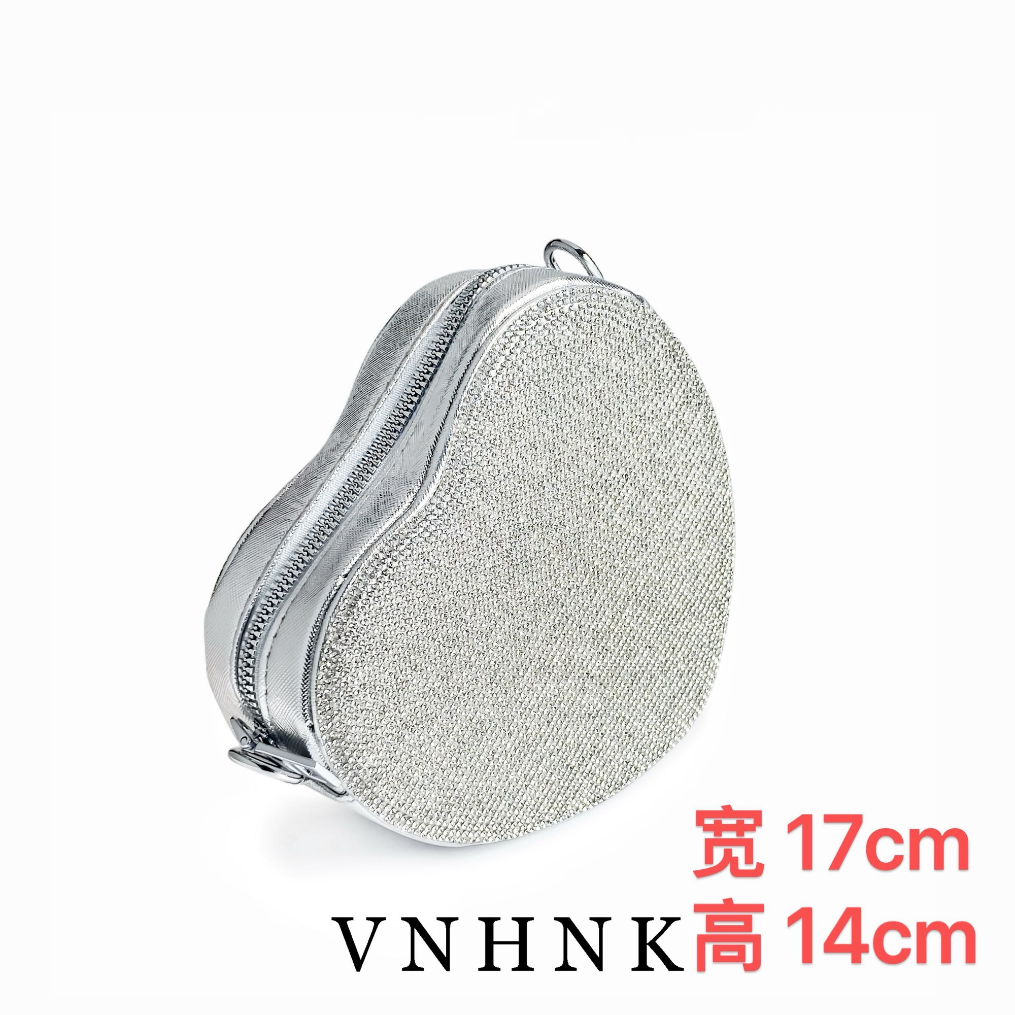 美可儿   C505   银色(宽17cm高14cm)时尚气质手提包