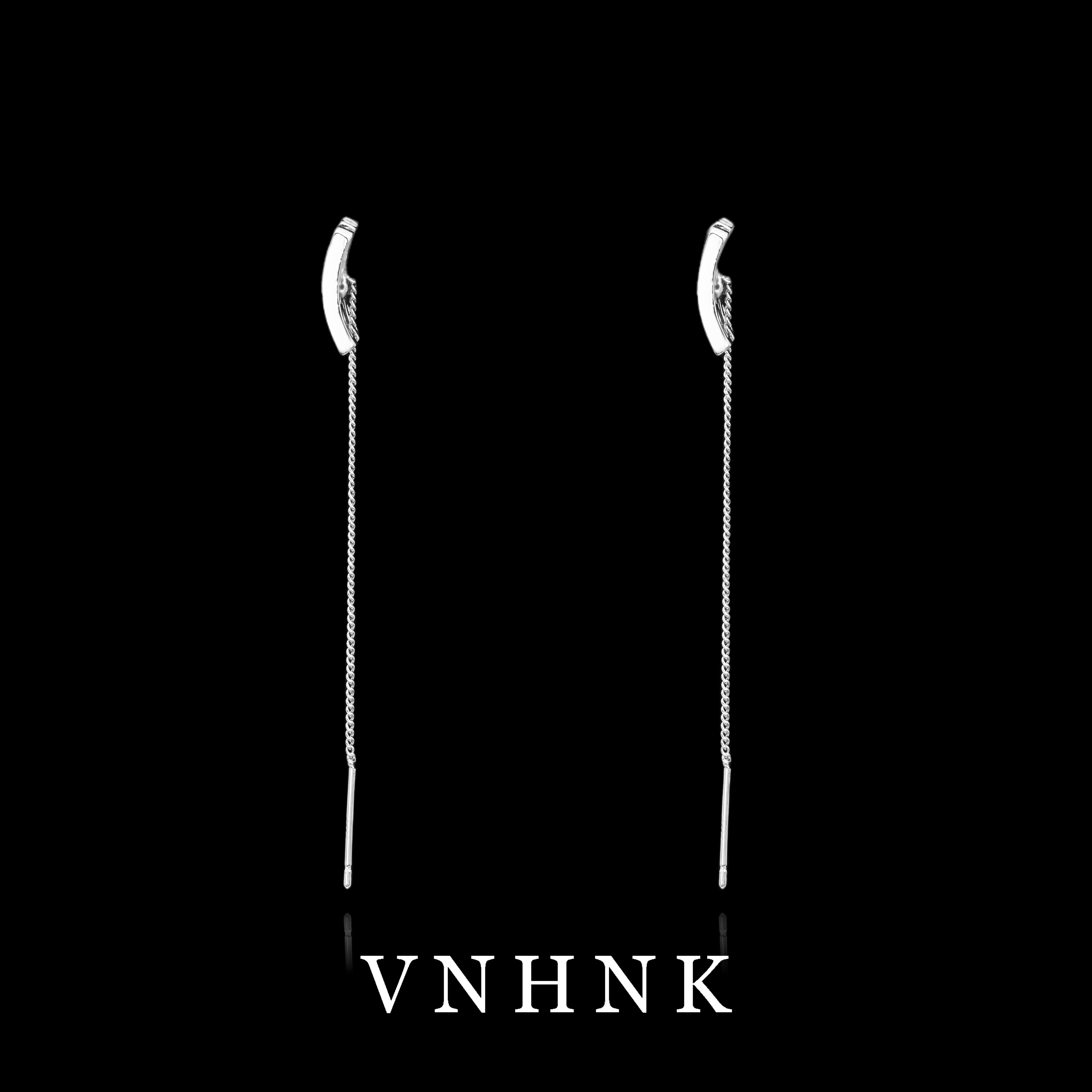 铜合金合成锆石耳饰 美可儿   G516   银色小众气质百搭耳环