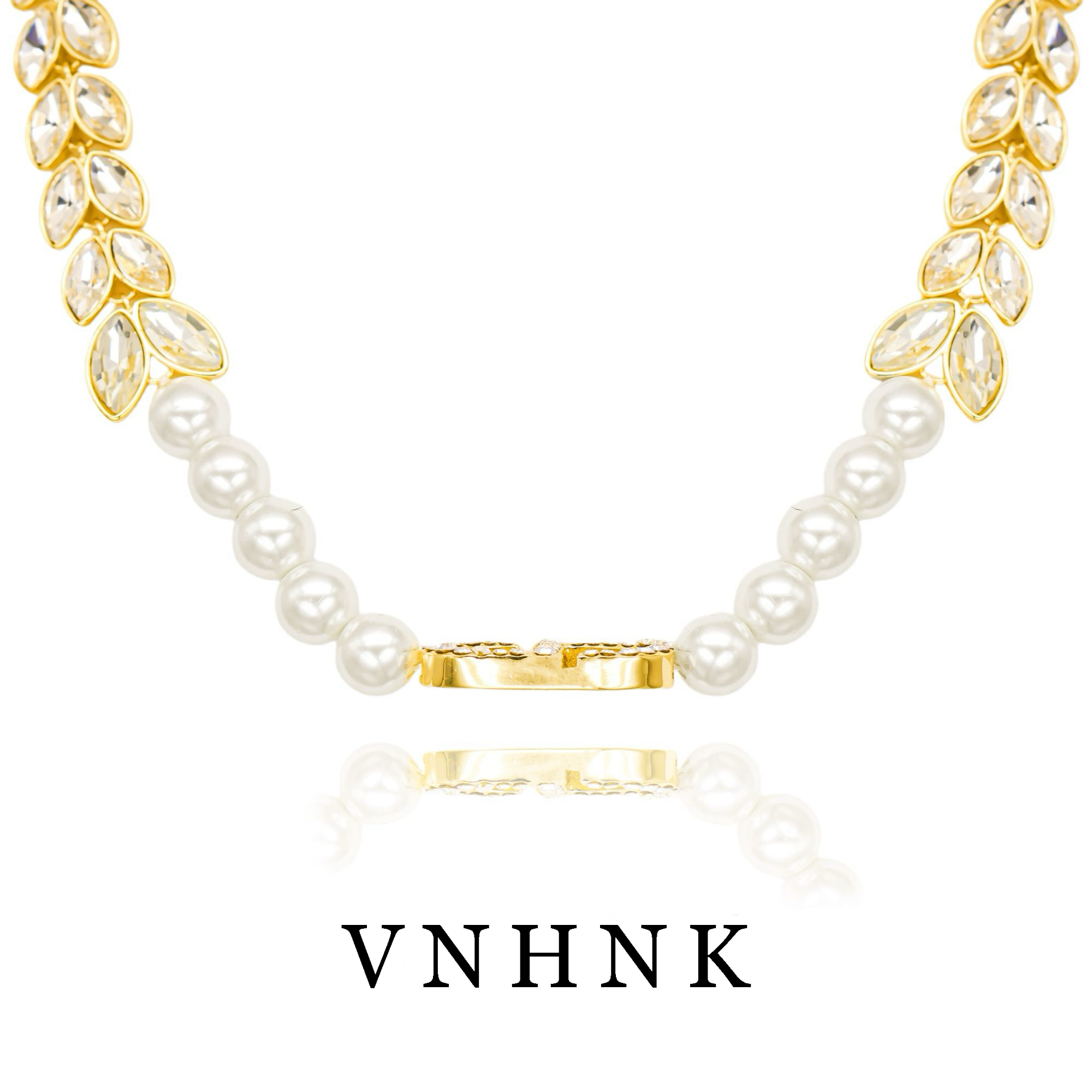 铜合金合成锆石项链 美可儿   A367   金色（43cm8mm） 气质项链