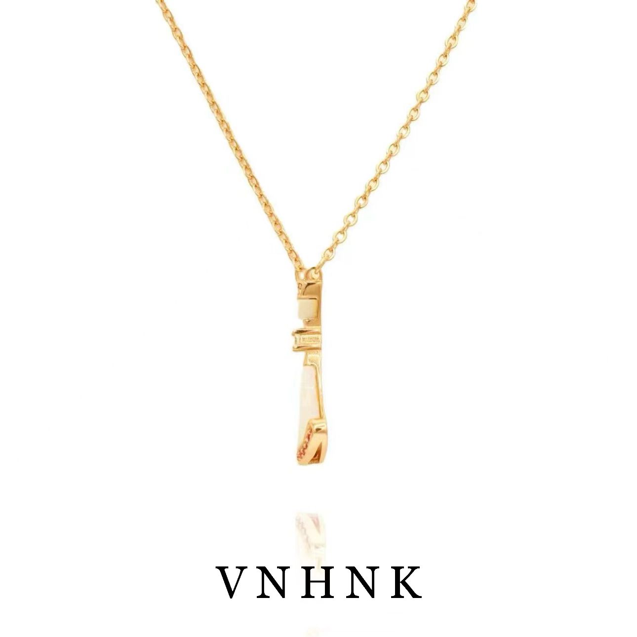 坠链均925银合成锆石 美可儿   S403   玫瑰色(46cm)时尚气质项链