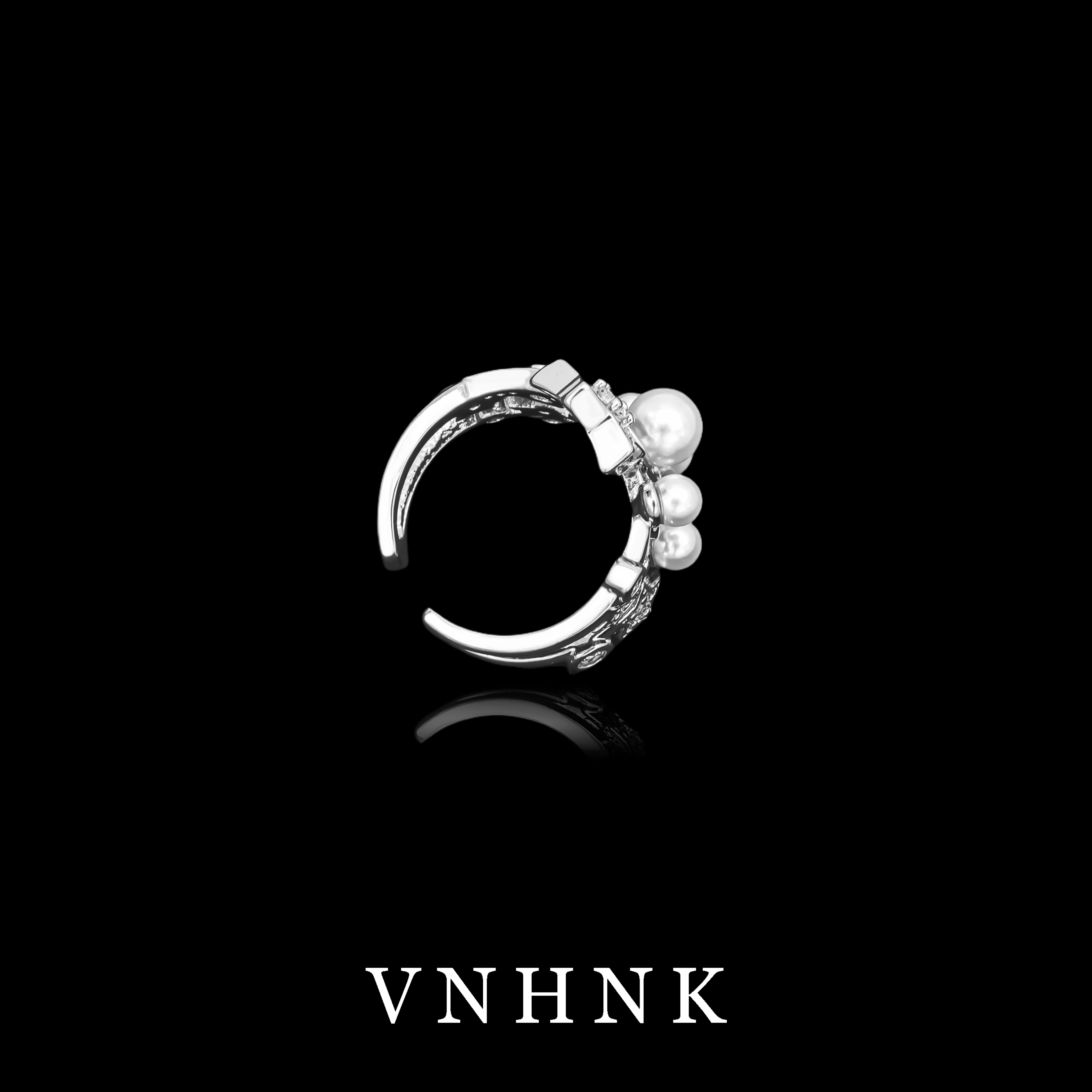 铜合金合成锆石戒指 美可儿   A440   银色时尚个性百搭戒指