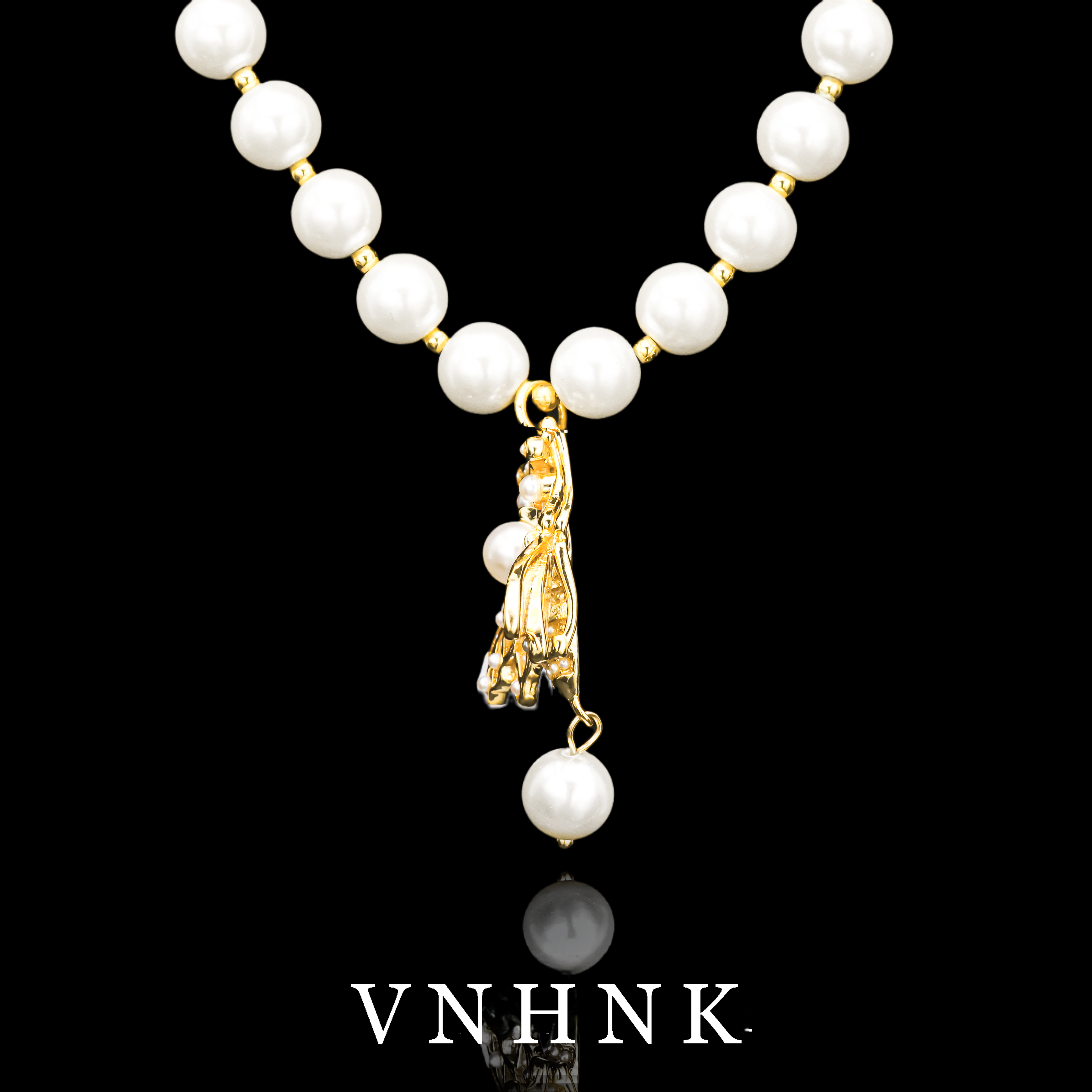 铜合金仿珍珠项链 美可儿  T73    白色（49cm8mm）时尚气质项链