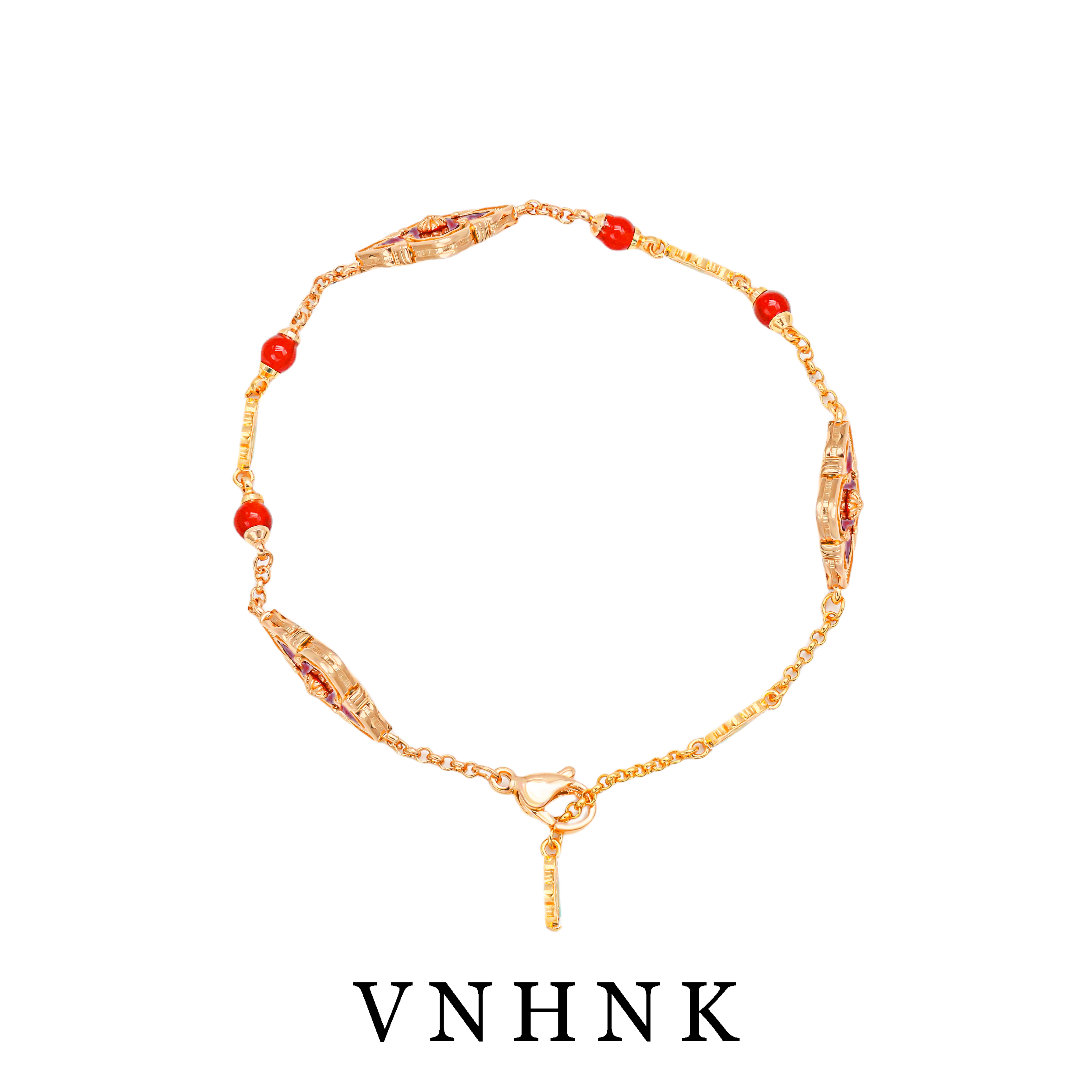 铜合金手链 美可儿   A461   玫瑰色(22cm)个性气质手链