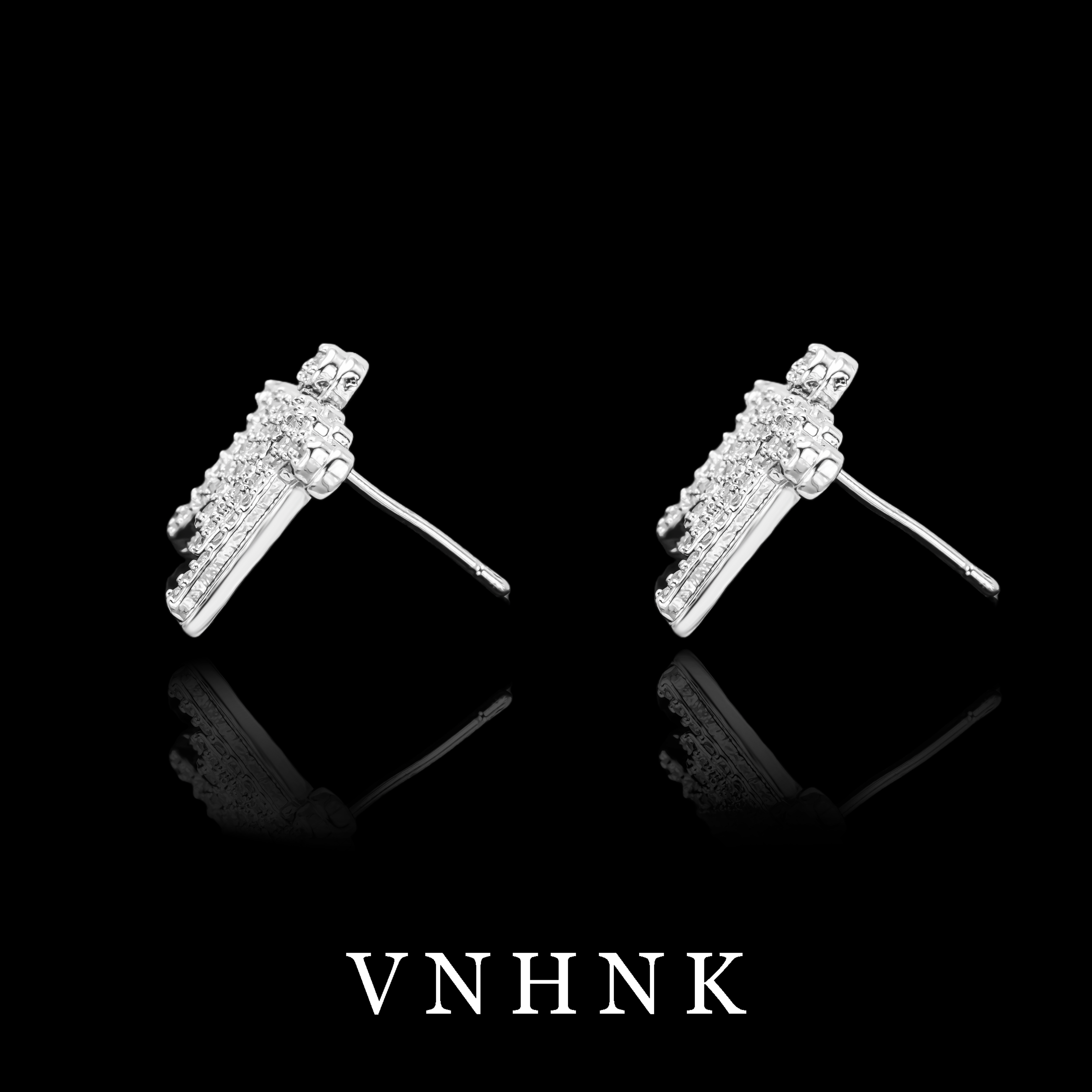 铜合金合成锆石耳饰 美可儿  K188    银色时尚气质耳环