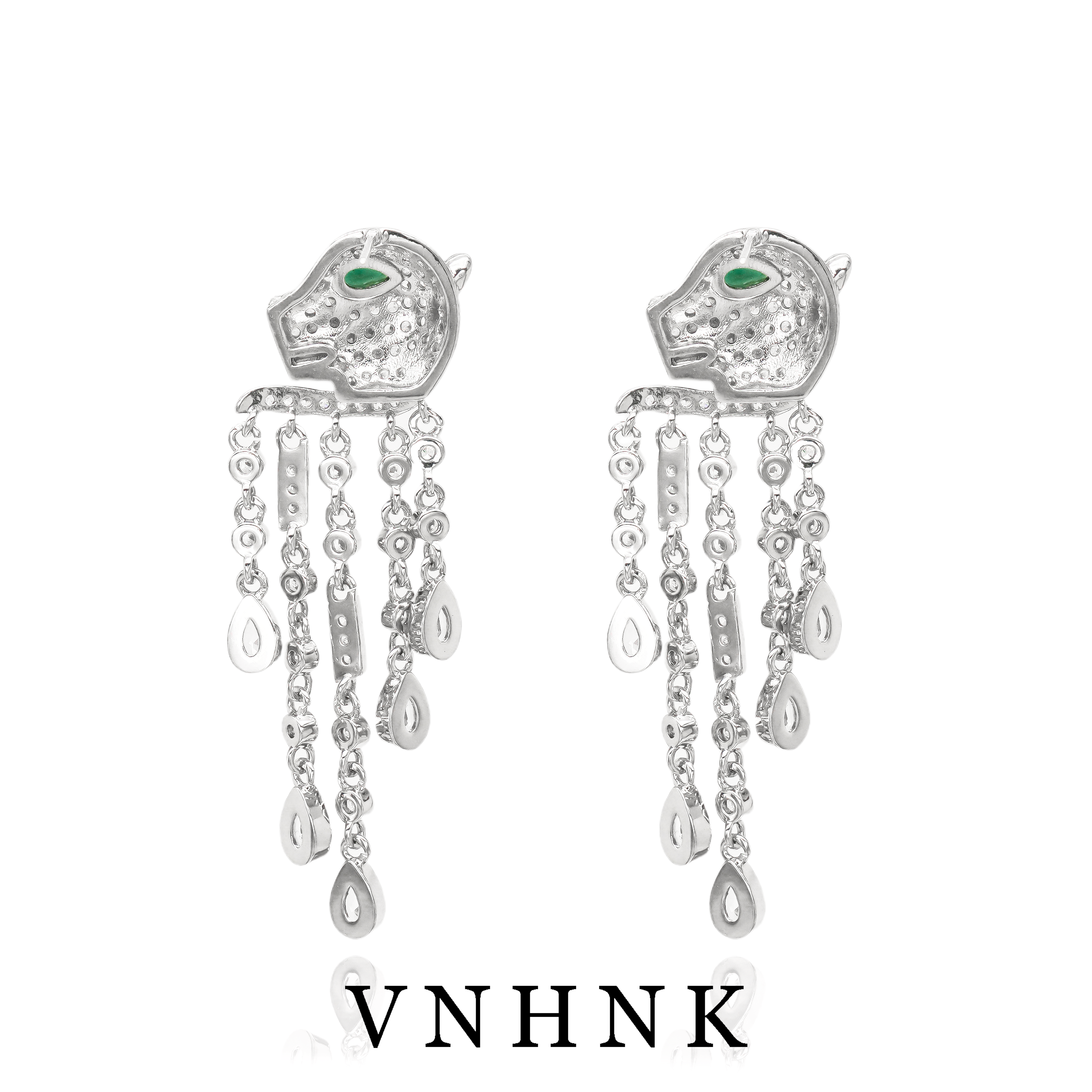 铜合金合成锆石耳饰 美可儿   D111   银色百搭小众耳环