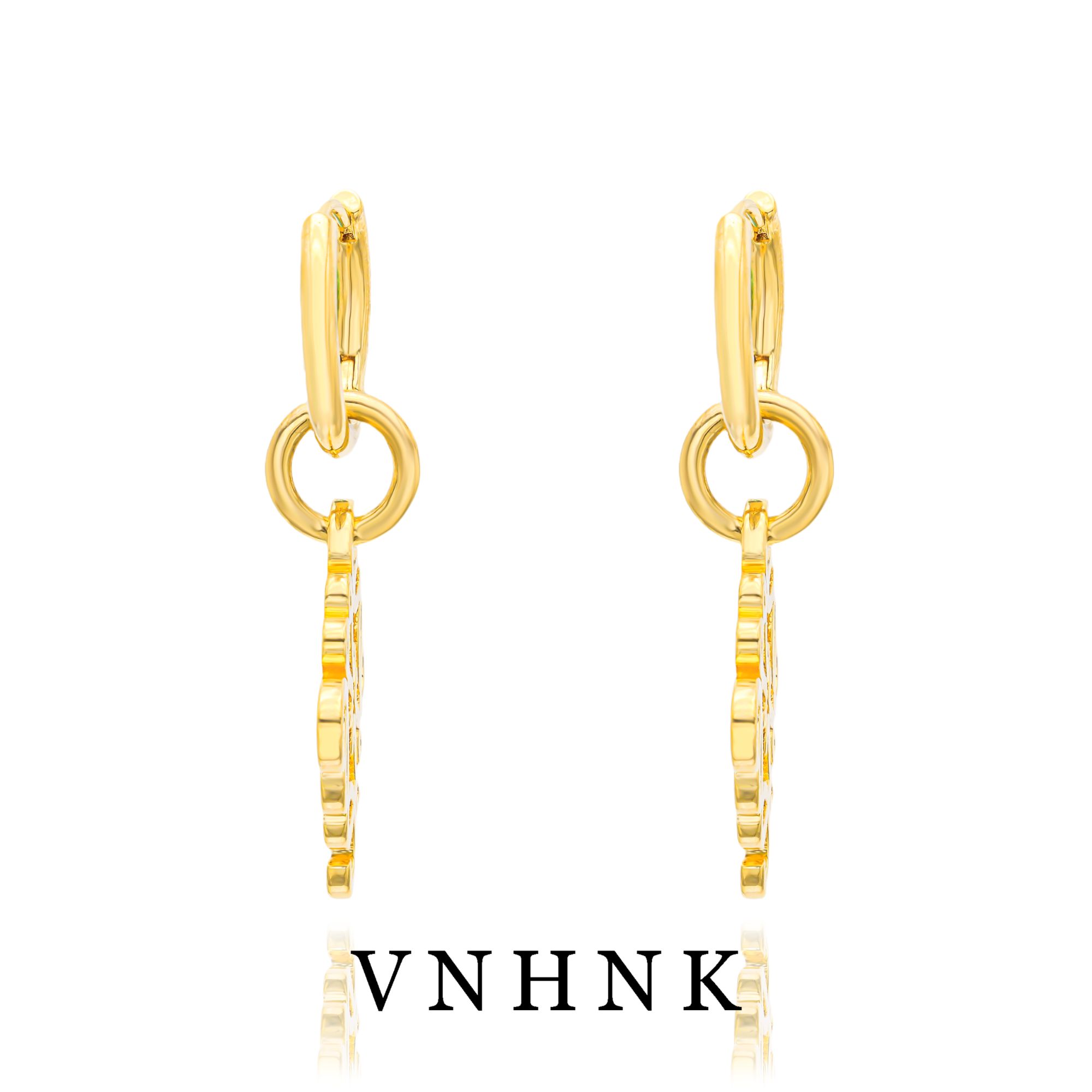 铜合金耳饰 美可儿   M122   金色简约时尚耳环