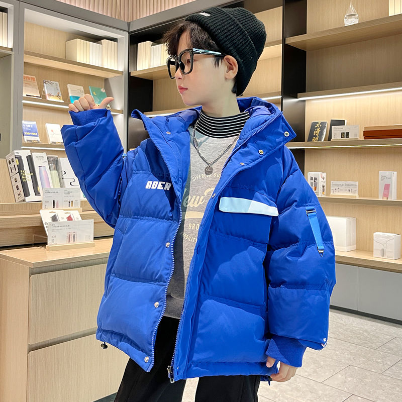 男童冬季加厚棉服中大童外套2023新款儿童棉衣炸街棉袄洋气潮