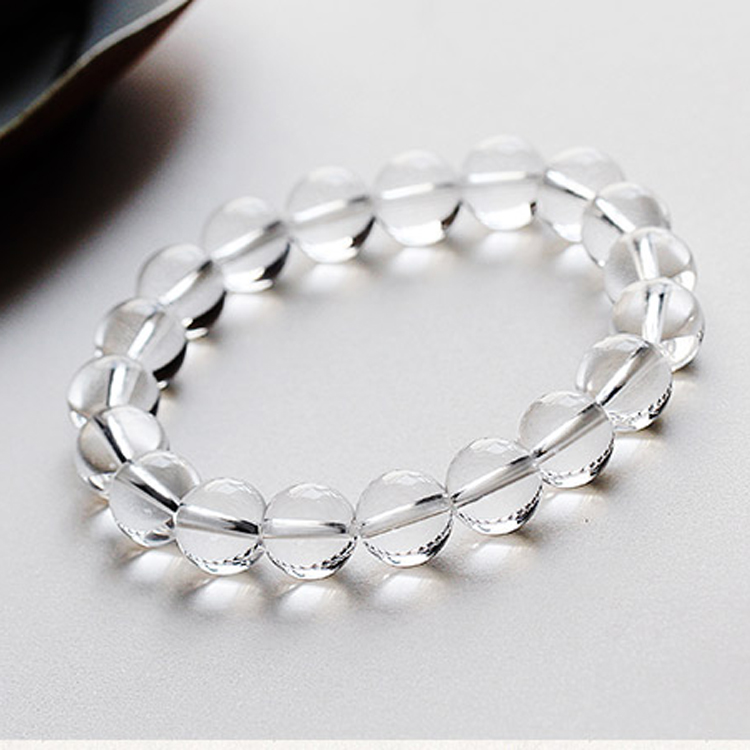 天然水晶 白水晶手链手串 男女款