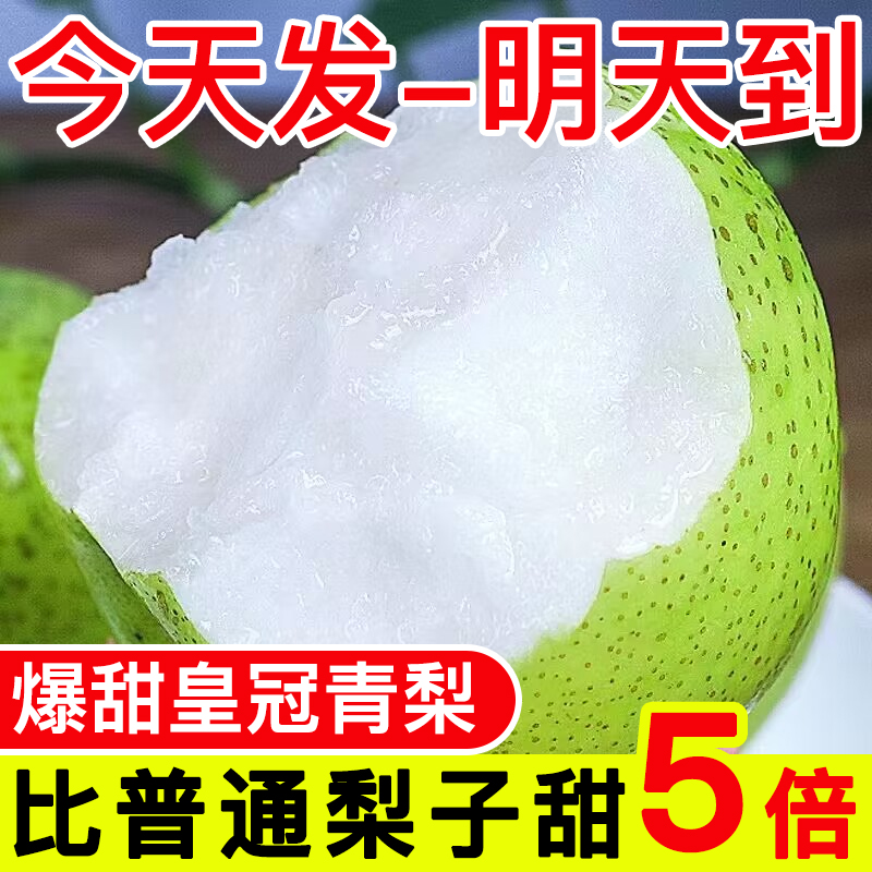 新鲜皇冠梨子现摘新鲜水果原产地发货脆甜大果翠玉青梨2斤3斤5斤9