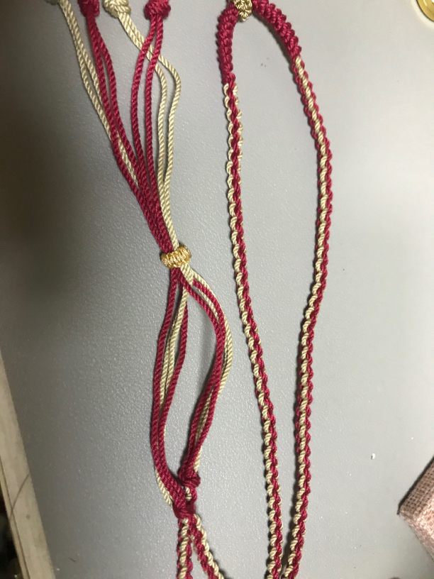 唐卡脖挂藏式纯手工编绳