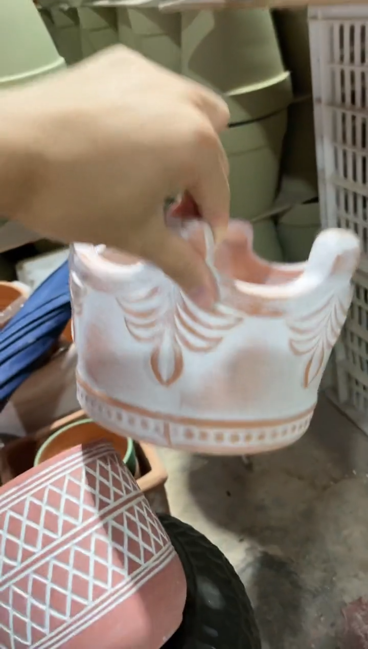 【闪购商品】红陶20CM以下复古皇冠矮款口径16高度11