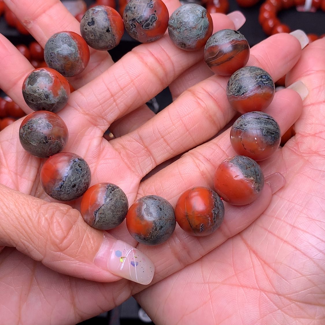 【闪购商品】南红玛瑙包浆手串未镶嵌?****晏