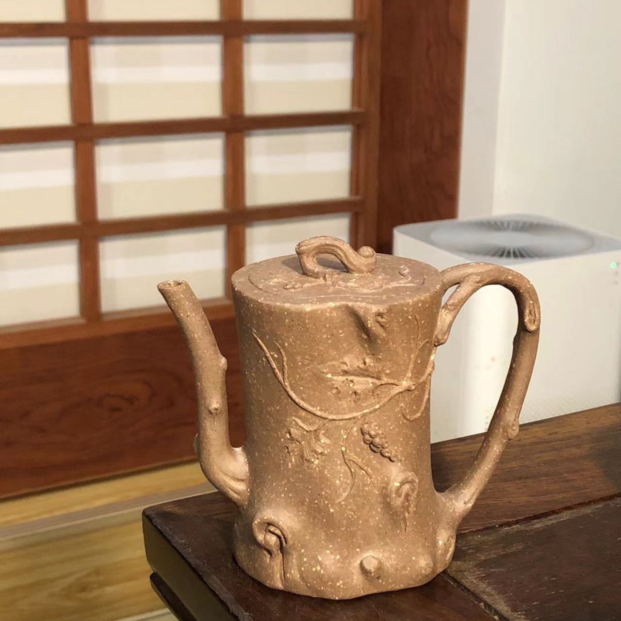 秋意壶选用原矿灰段制作容量200cc手工精美手制工艺品茶具大容量