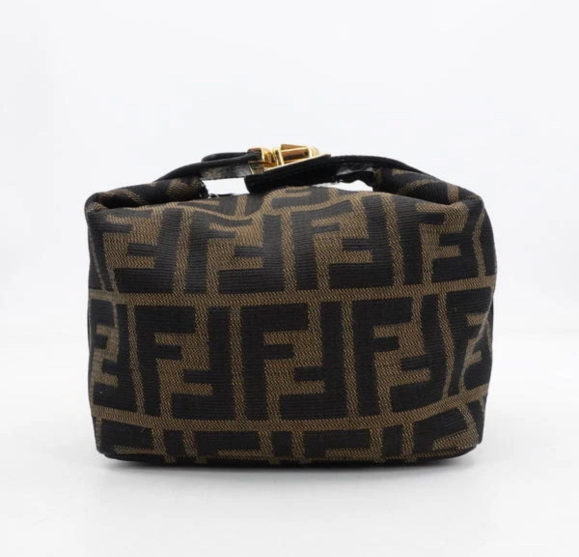 95新 FENDI/芬迪 FENDI/芬迪 老花饭盒手提包 J40193