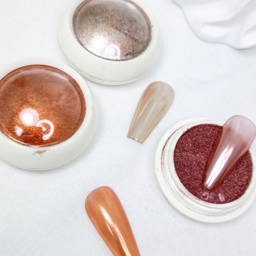 咖啡猫魔镜粉3盒装-美甲饰品