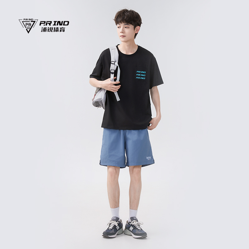 浦锐【捡漏】基础重磅T恤羽毛球服短袖宽松运动透气吸湿排汗时尚