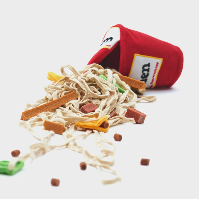 Ins风韩国爆款拉面闻嗅互动宠物漏食藏食玩具益智类猫狗通用玩具