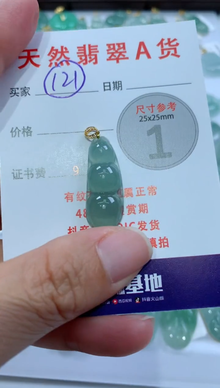 【闪购商品】翡翠颈饰未镶嵌天然A货翡翠