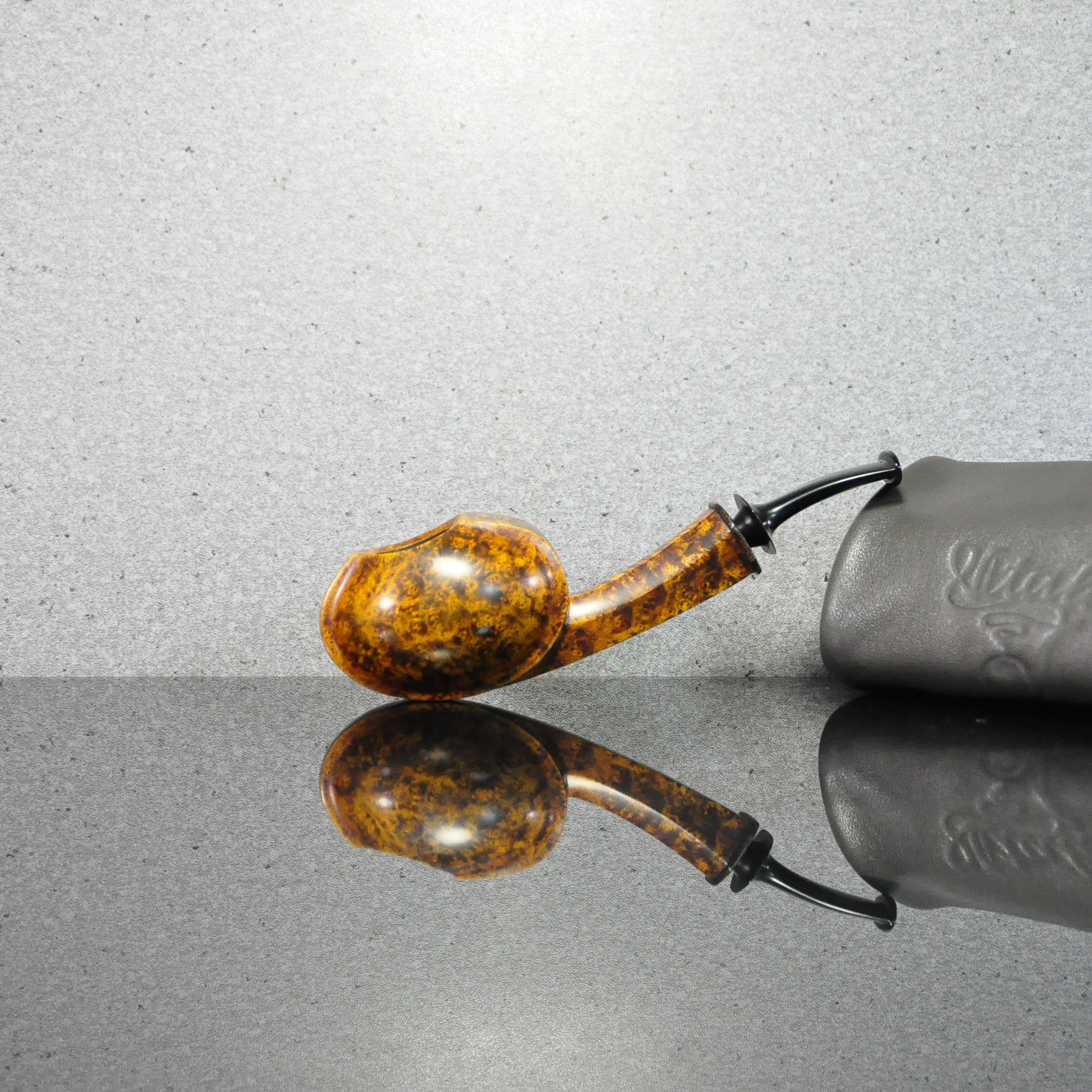 意大利维塔莱烟斗Vitale石楠木自由式光面鸟眼河豚双面鼓3㎜包邮