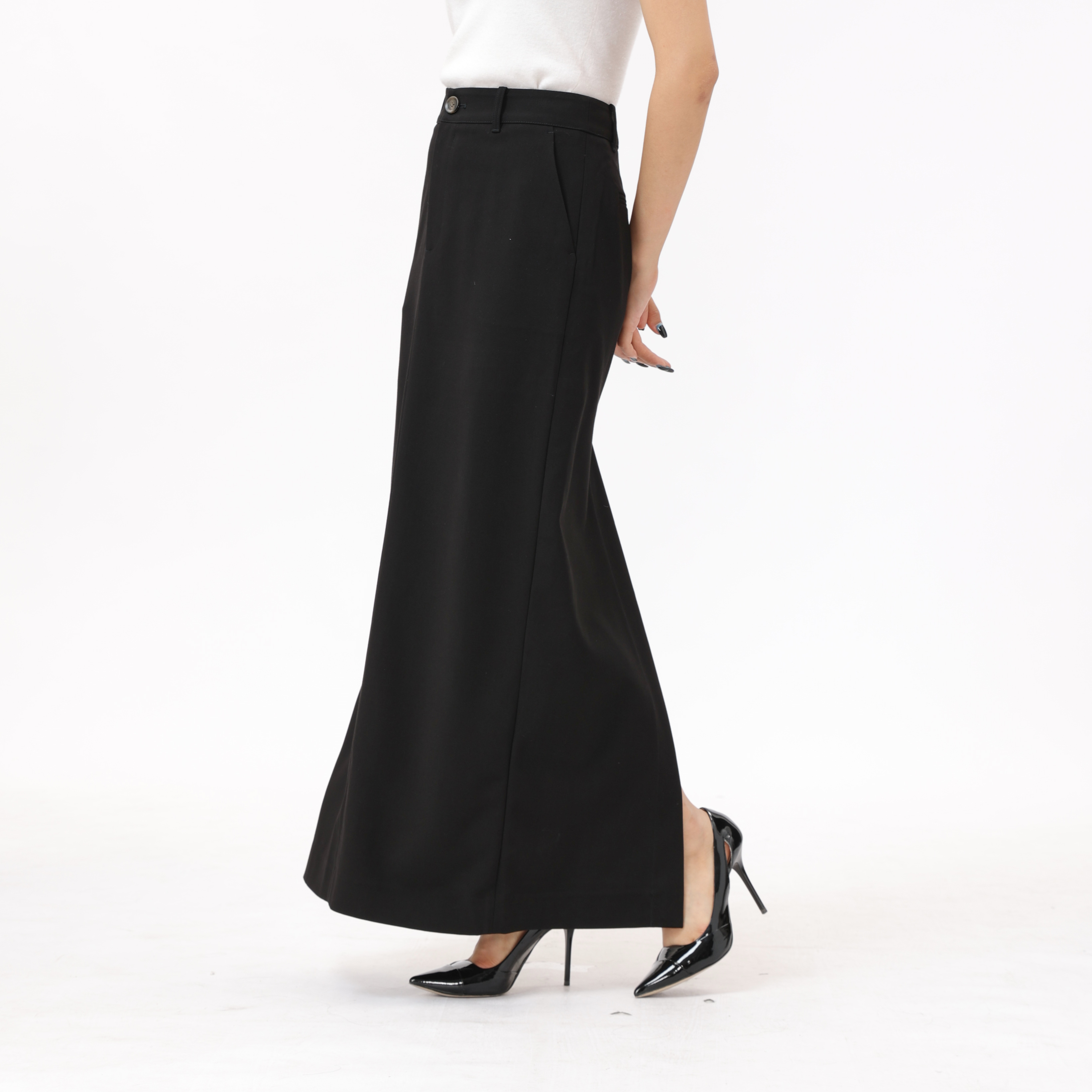 AMASS/阿玛施春夏气质百搭优雅高腰中长款修身直筒半身裙5200472