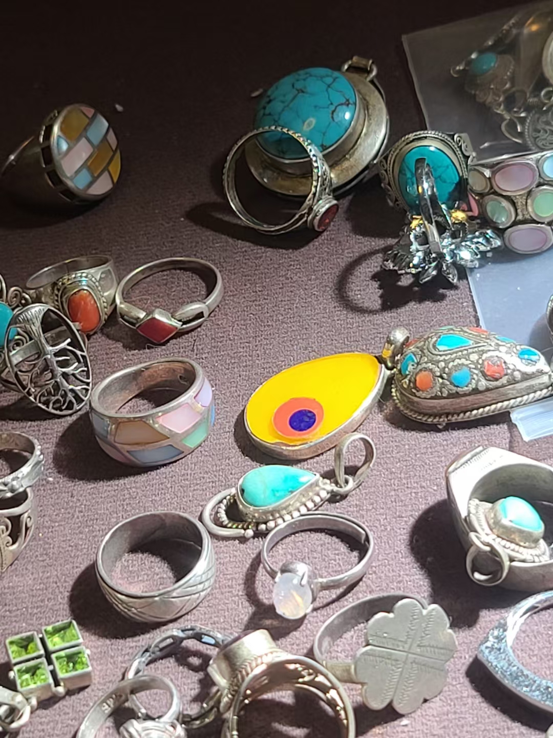 铜合金亚克力项链 合金仿水晶 中古9-99专拍链接复古简约百搭饰品