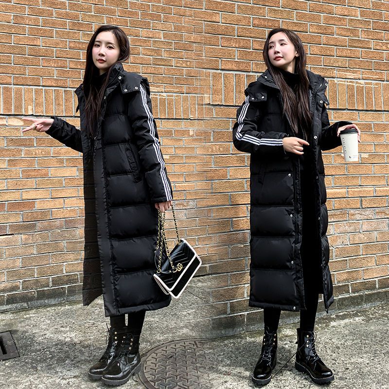 冬季黑色羽绒服男女超长款过膝到脚裸加厚2023新款大衣情侣宽松爆