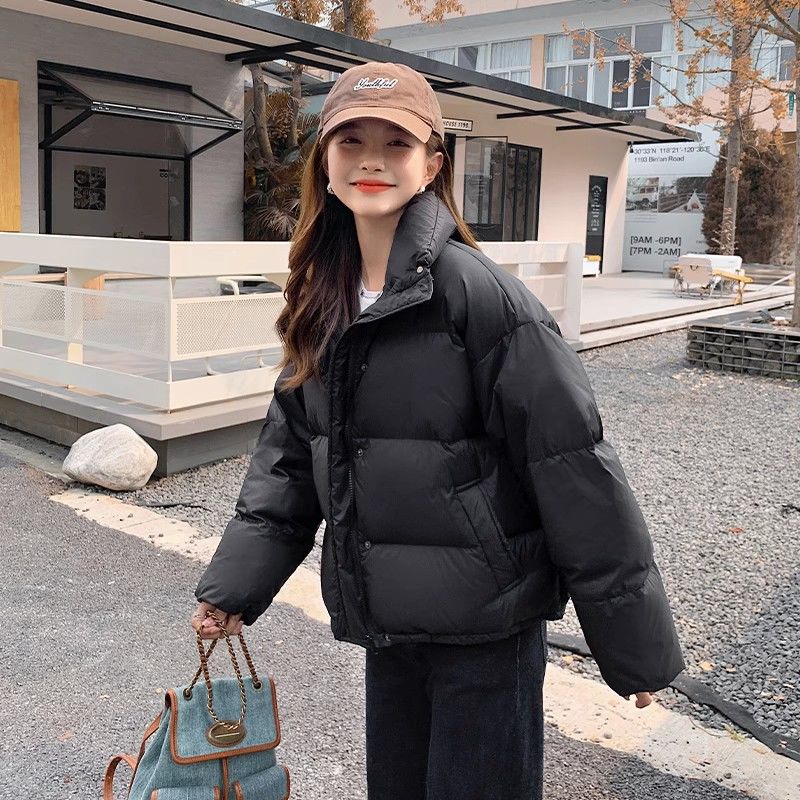 波司登羽绒服服女短款2023年新款冬季小个子立领加厚保暖面包服棉