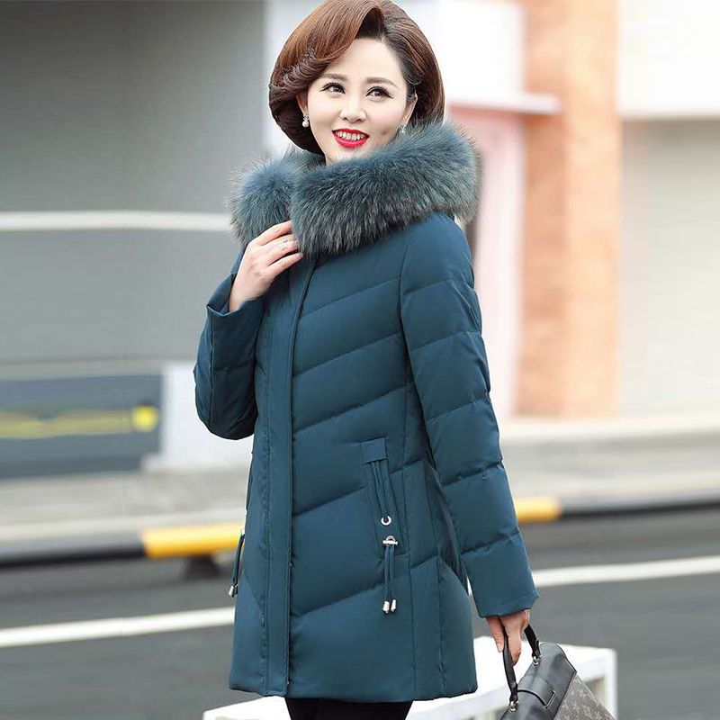 波司登妈妈秋冬装外套洋气棉袄2023新款中年妈妈羽绒服服中长款春