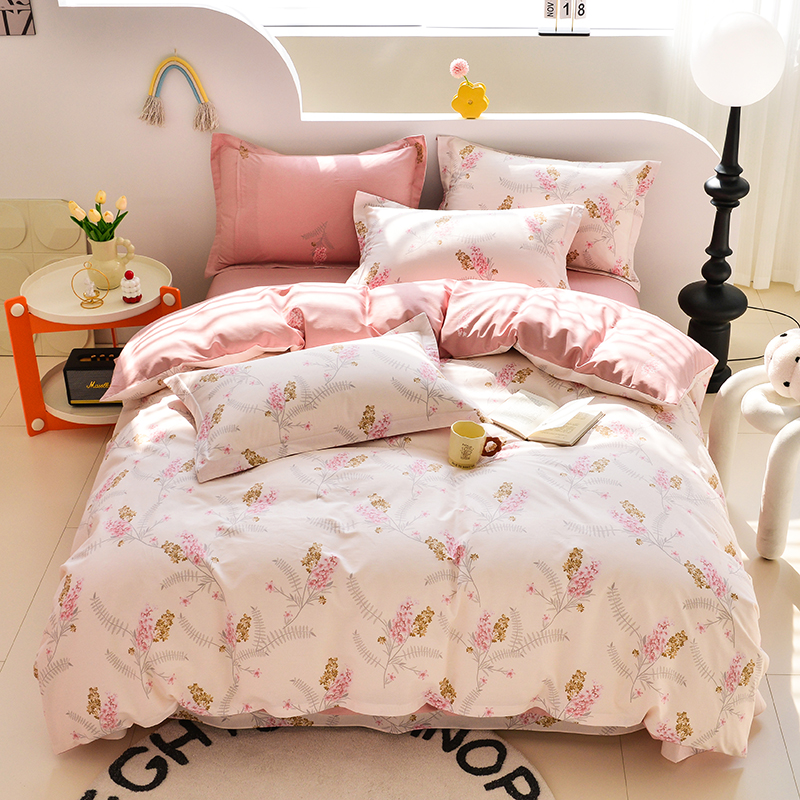 【新品特惠】全纯棉棉棉四件套床品家庭宿舍床上美拉德三件套