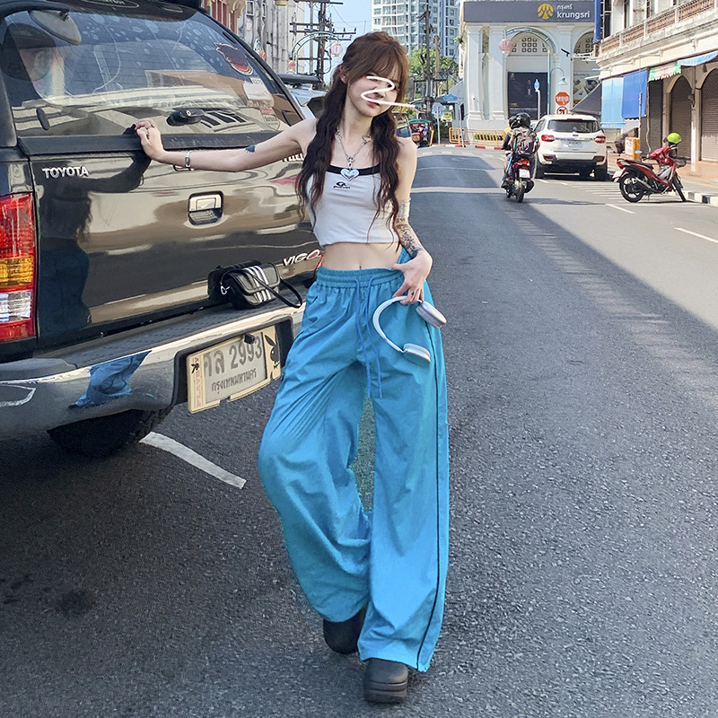 24th ootd!速干裤｜爆款夏季宽松可束脚降落伞阔腿休闲裤